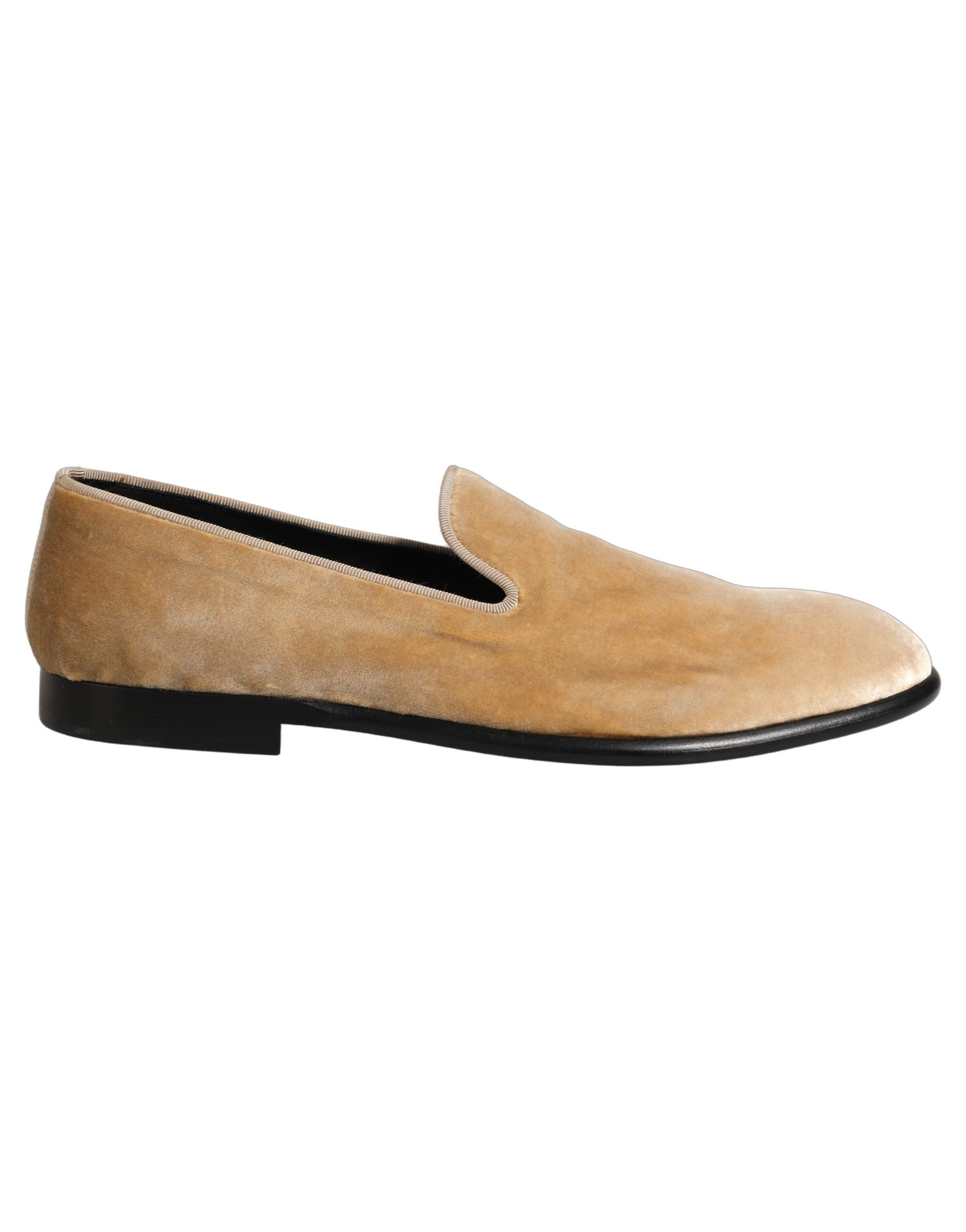 Dolce & Gabbana Suede Slip-On Loafers — Beige, view 7