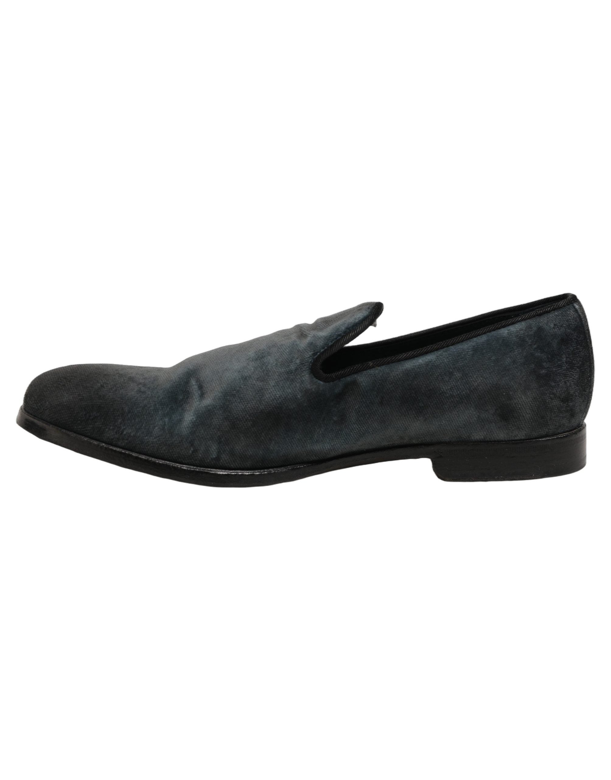 Dolce & Gabbana Suede Slip-On Loafers — Blue, view 6