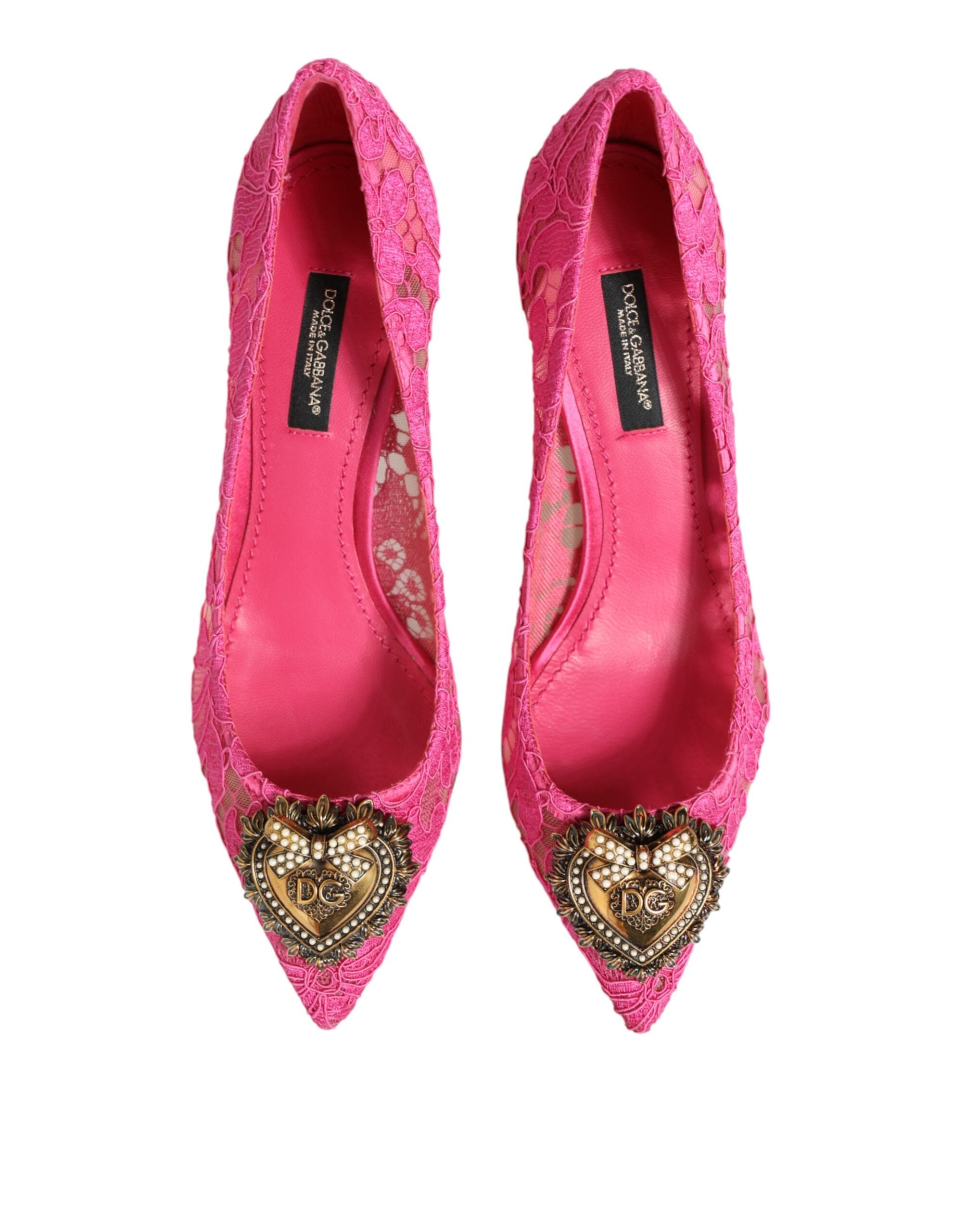 Dolce & Gabbana Taormina Lace Pump — Pink, view 2
