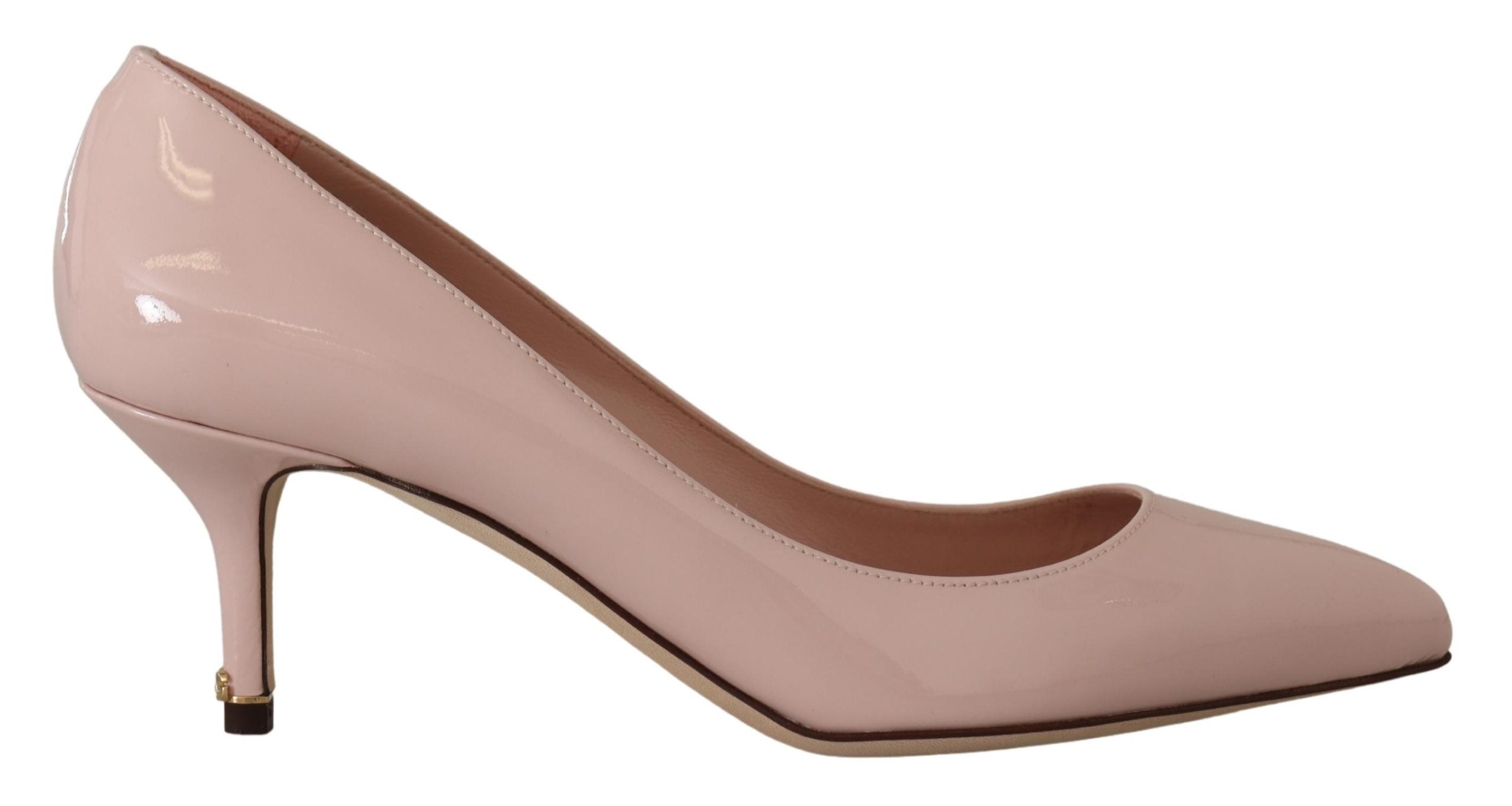 Dolce & Gabbana Patent Leather Kitten Heels Pump — Pink, view 5