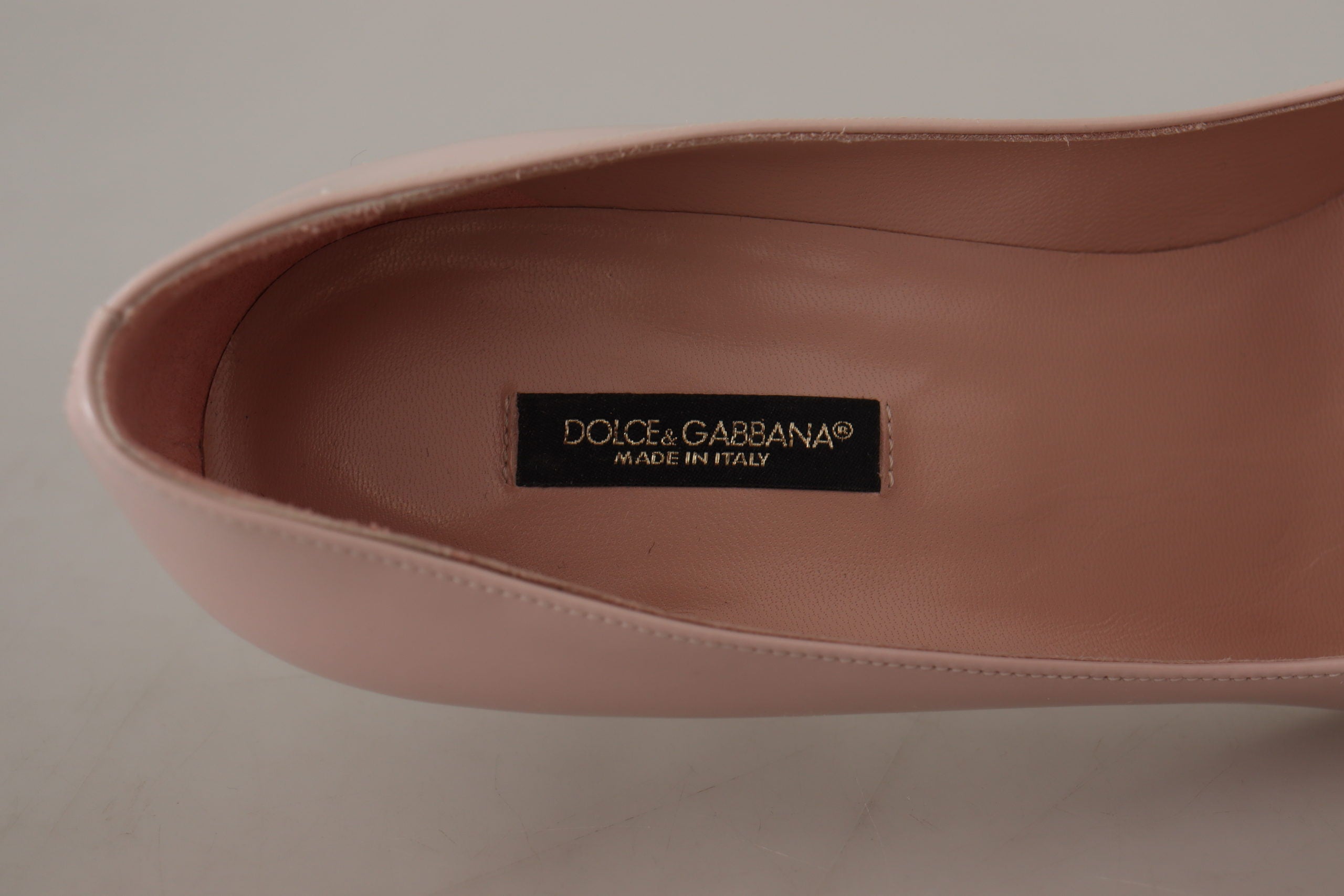Dolce & Gabbana Patent Leather Kitten Heels Pump — Pink, view 7