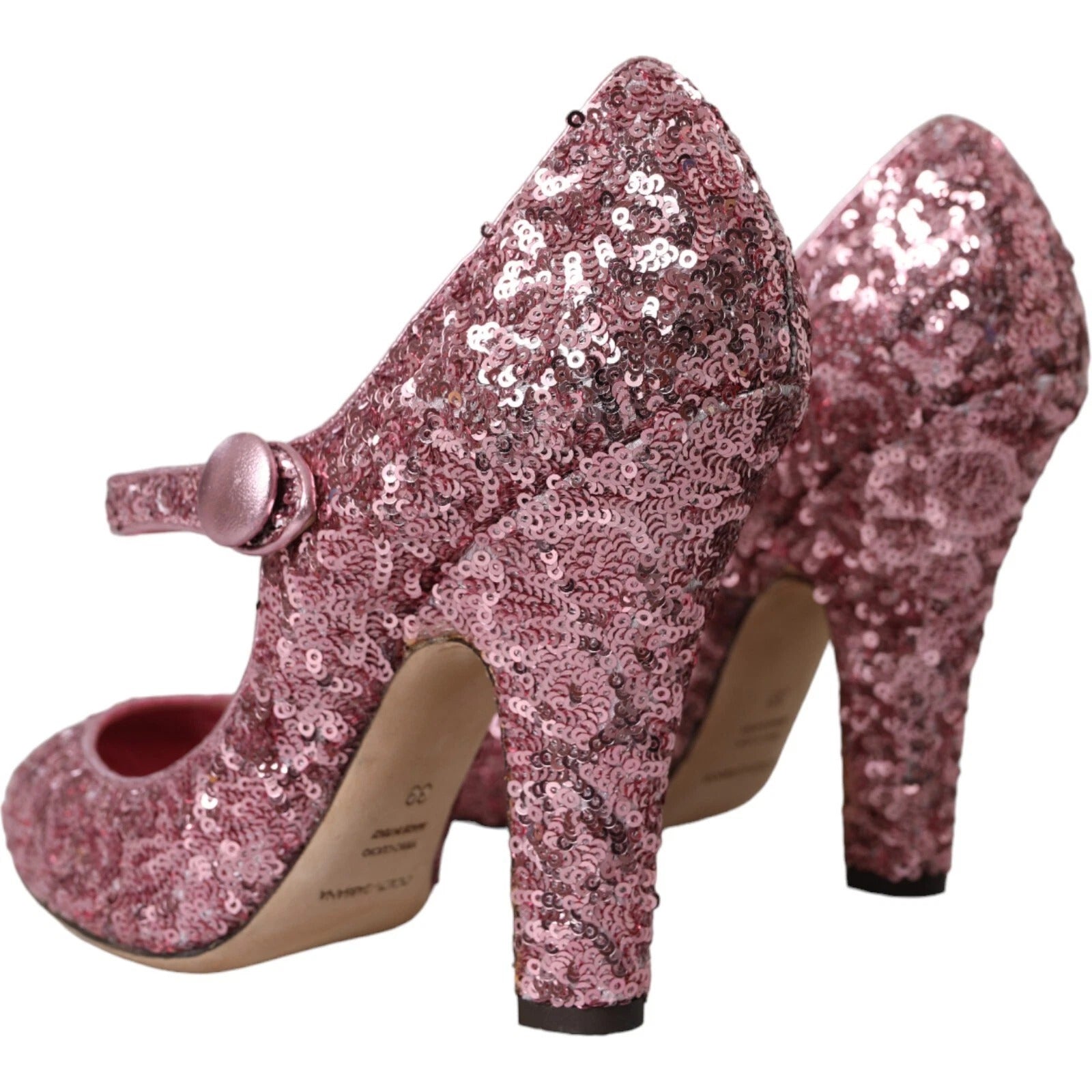 Dolce & Gabbana Sequin Pump — Pink, view 6