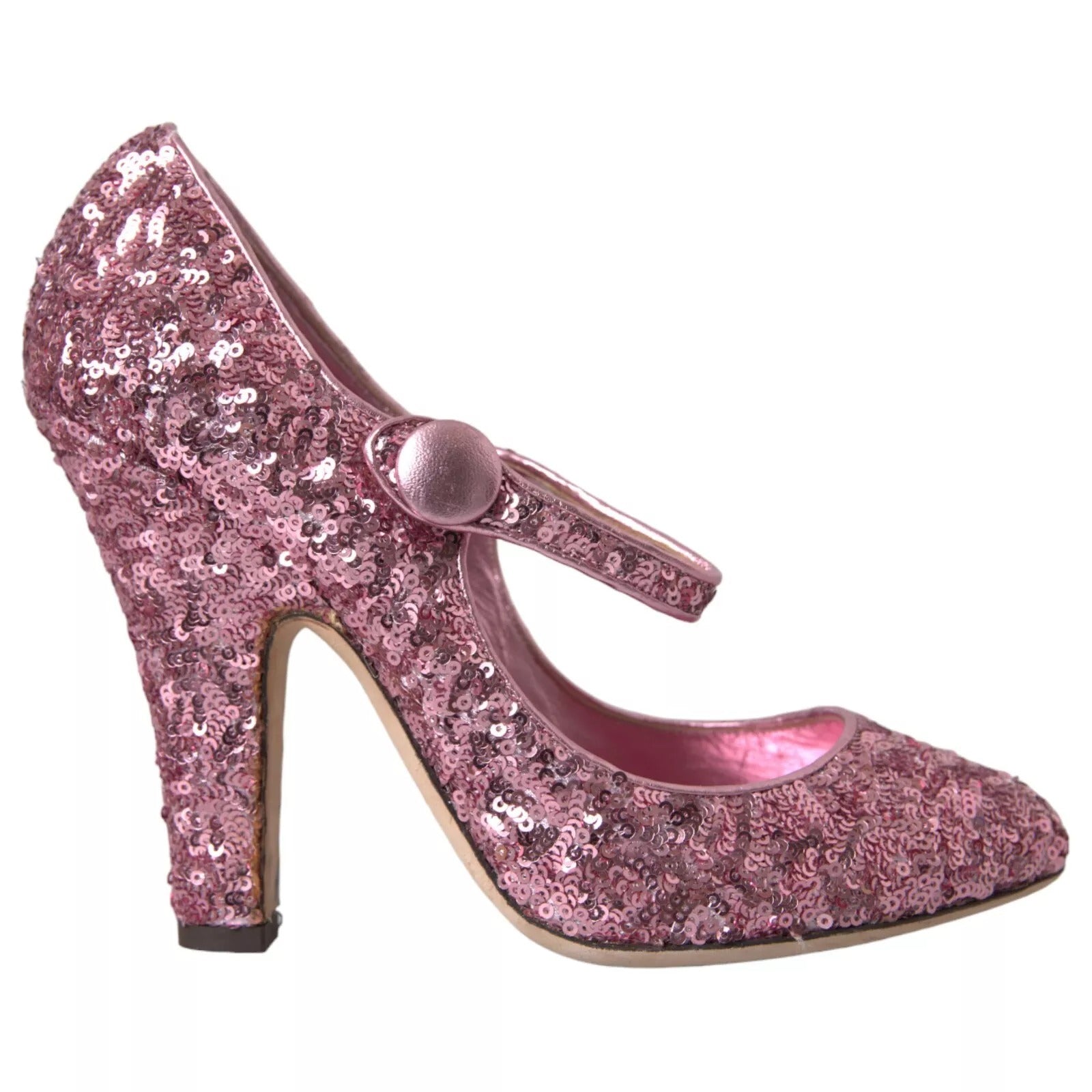 Dolce & Gabbana Sequin Pump — Pink, view 7