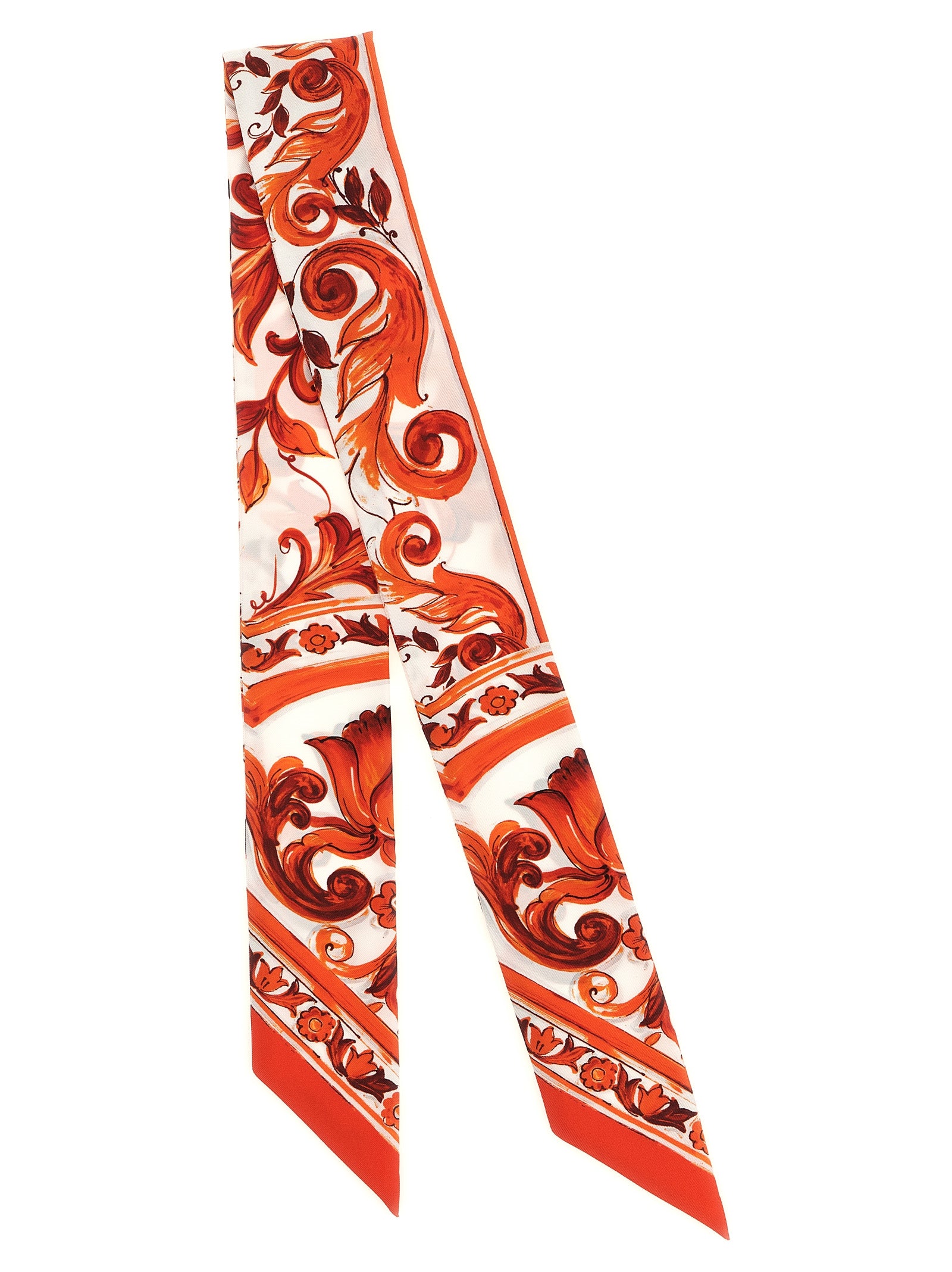 Dolce & Gabbana Maiolica Scarf — Orange, view 2