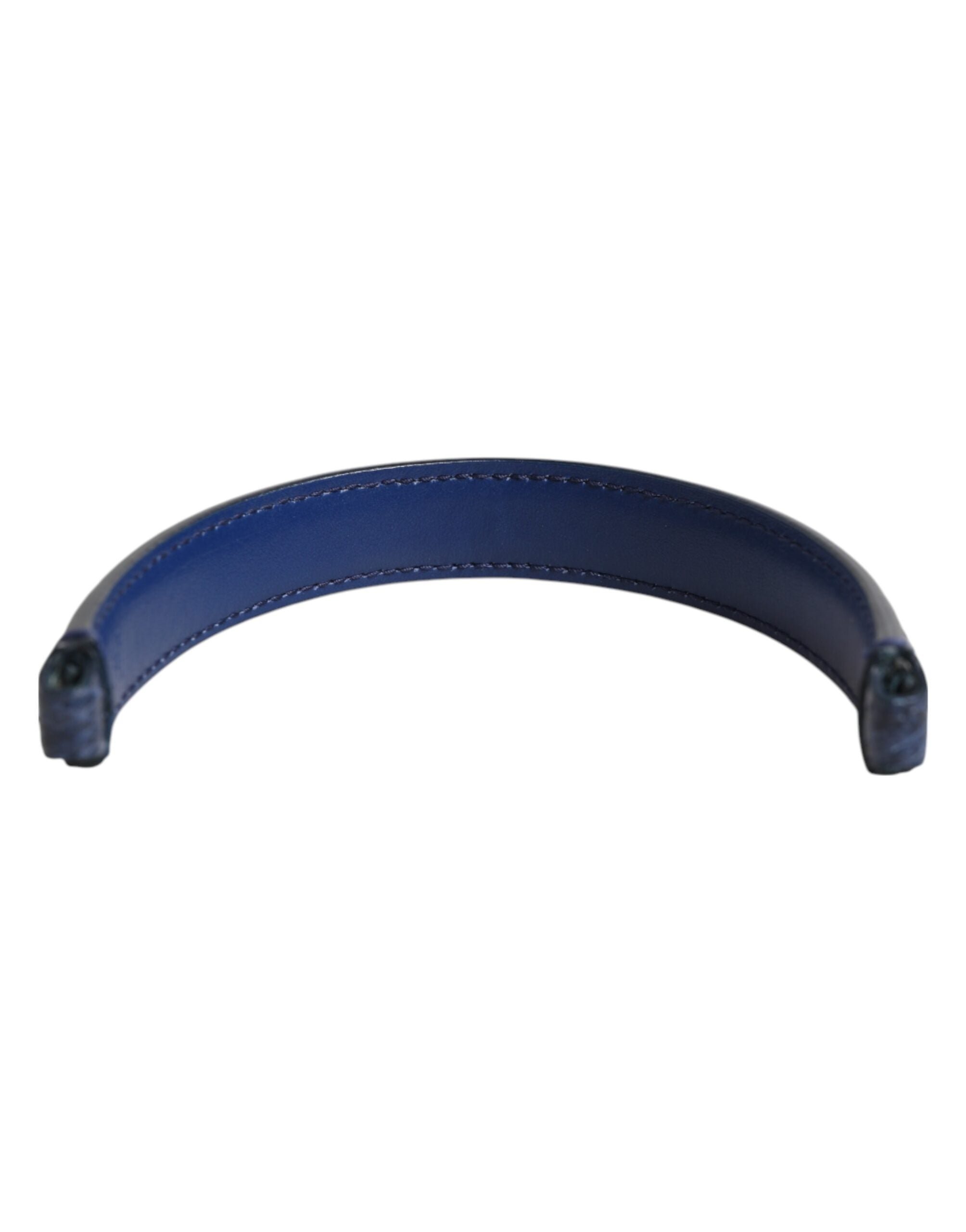Dolce & Gabbana Ayers Leather Handle Shoulder Bag Strap — Blue, view 5