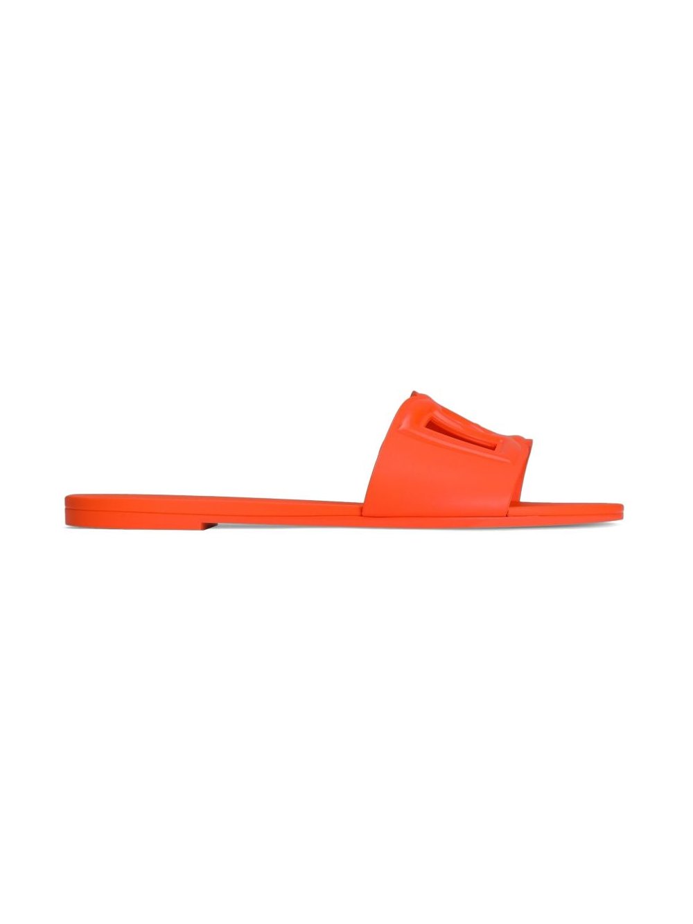 Dolce & Gabbana Rubber Slide Sandal — Orange by Dolce Gabbana