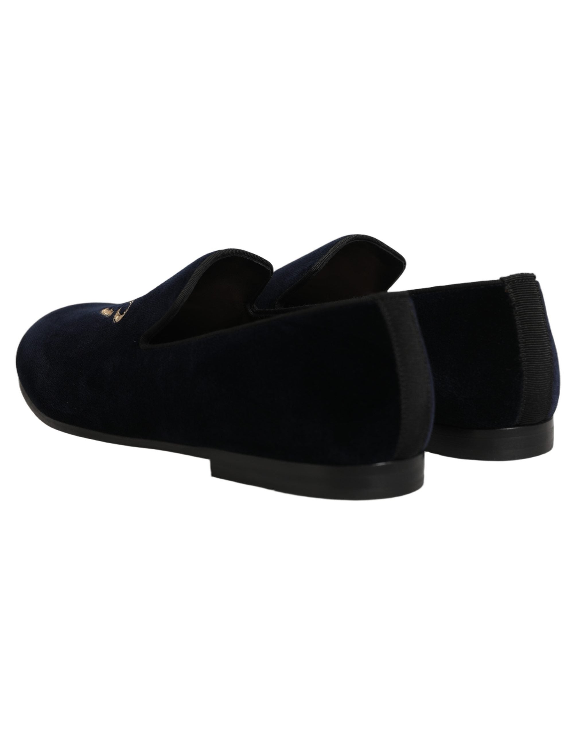 Dolce & Gabbana Embroidered DG Logo Slipper — Black, view 5