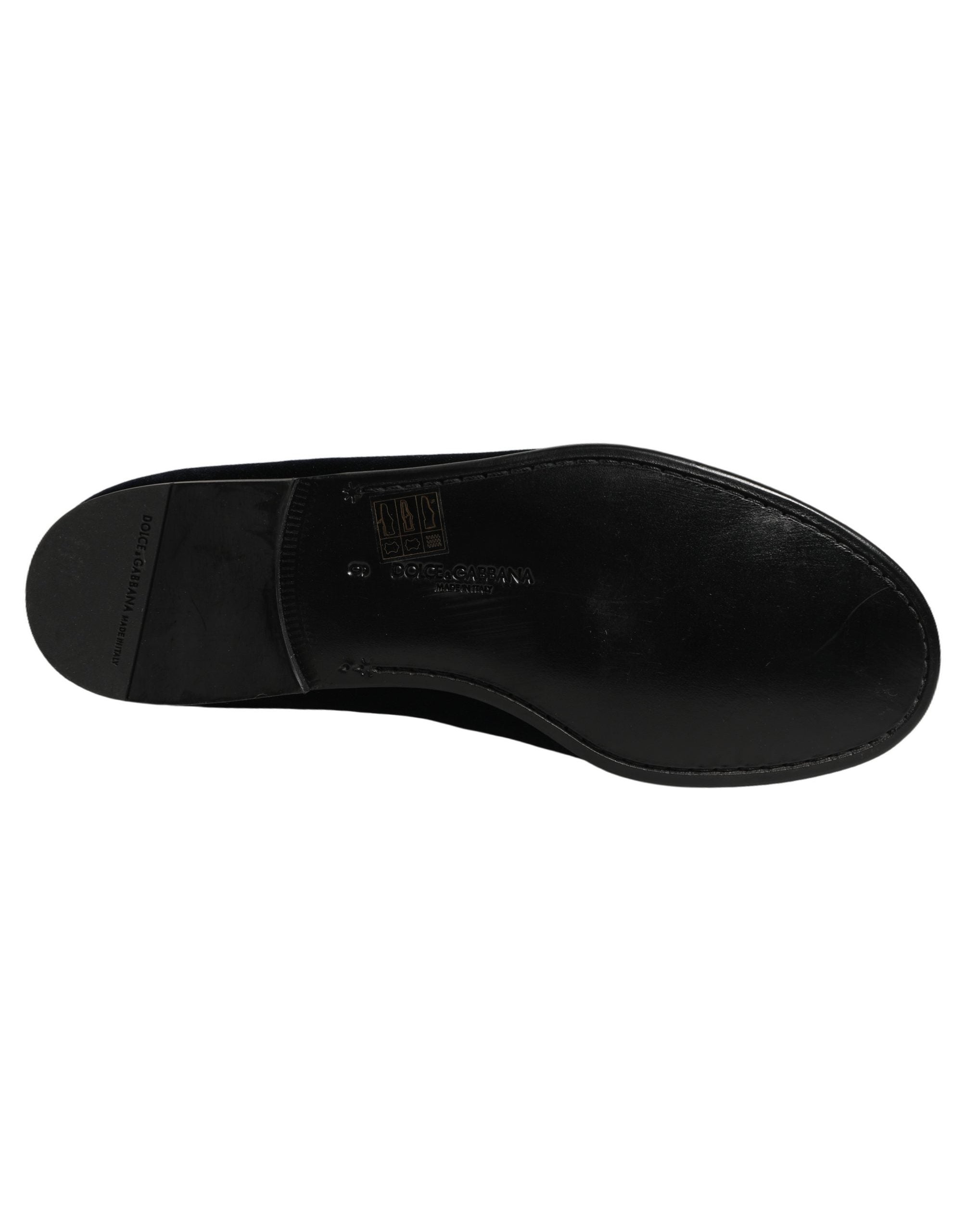Dolce & Gabbana Embroidered DG Logo Slipper — Black, view 8