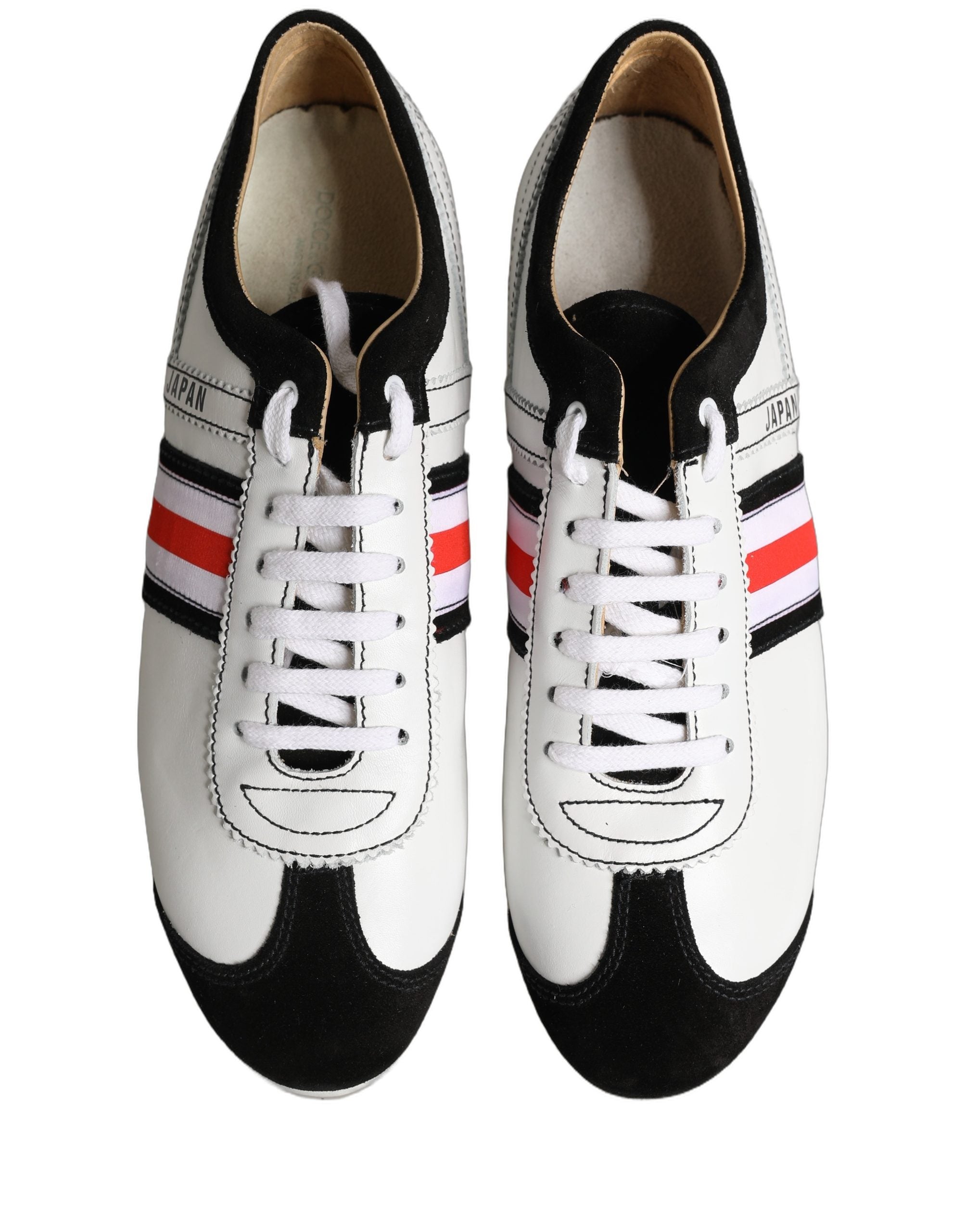 Dolce & Gabbana Leather Low-Top Sneaker — White, view 2