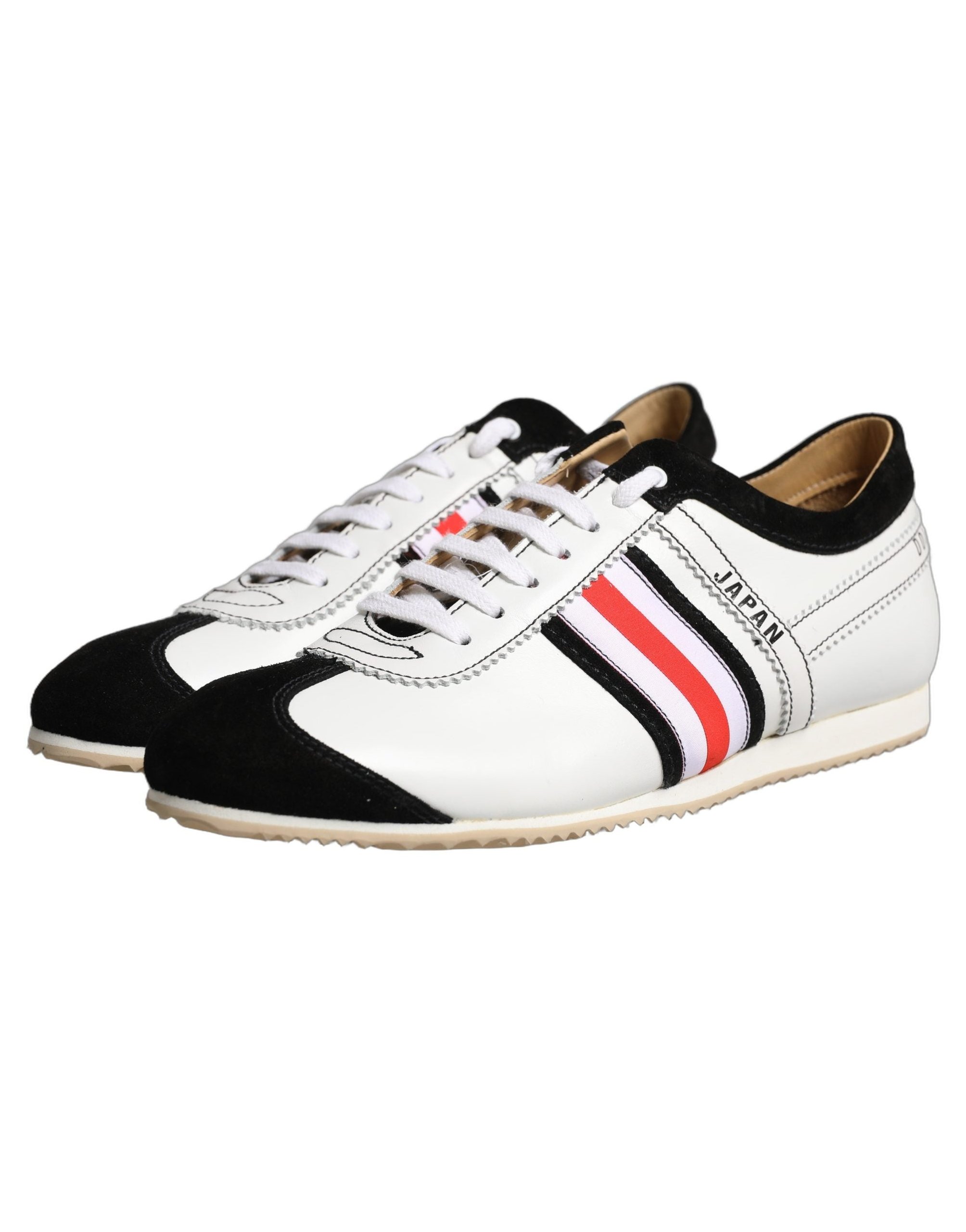 Dolce & Gabbana Leather Low-Top Sneaker — White, view 4