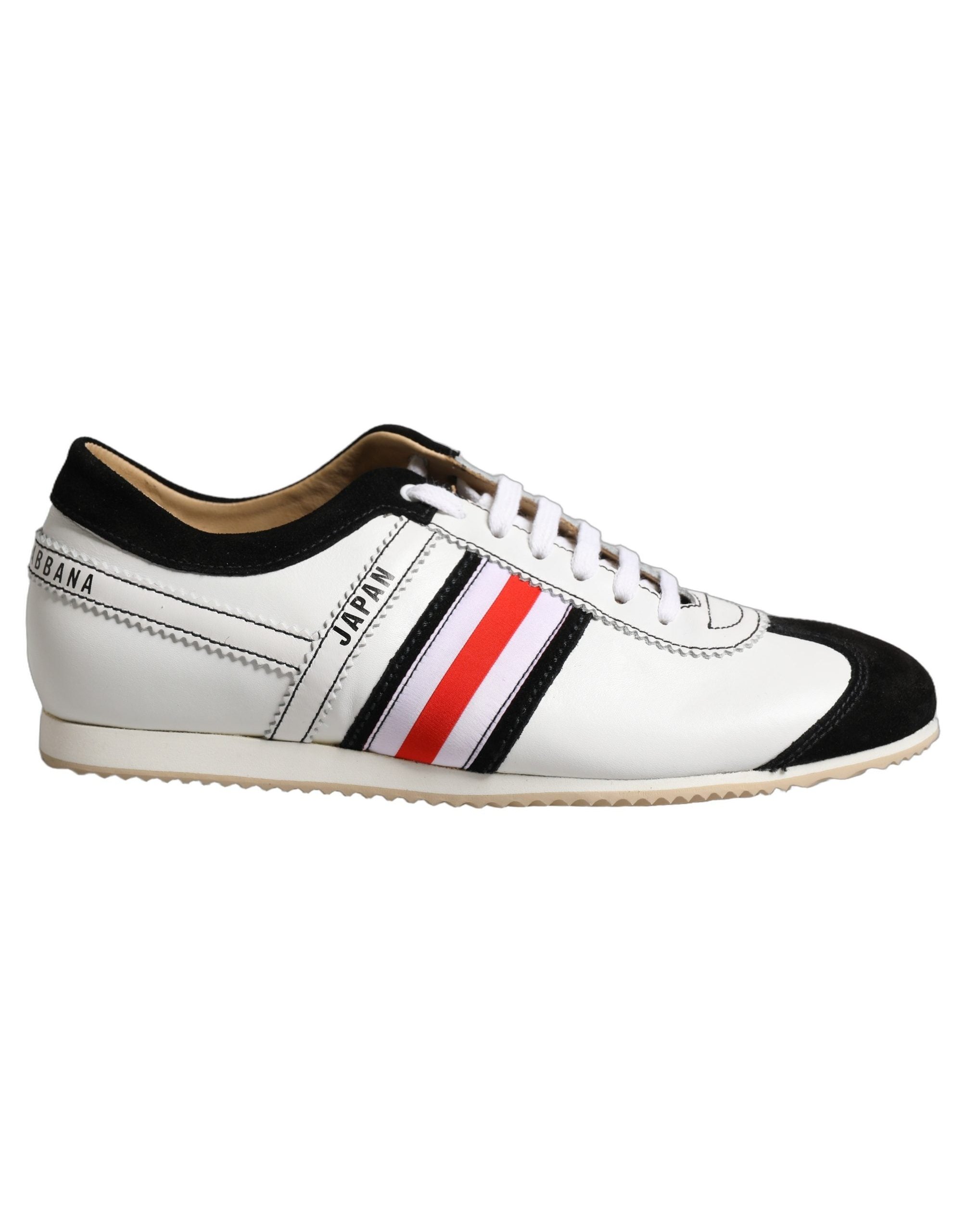 Dolce & Gabbana Leather Low-Top Sneaker — White, view 6
