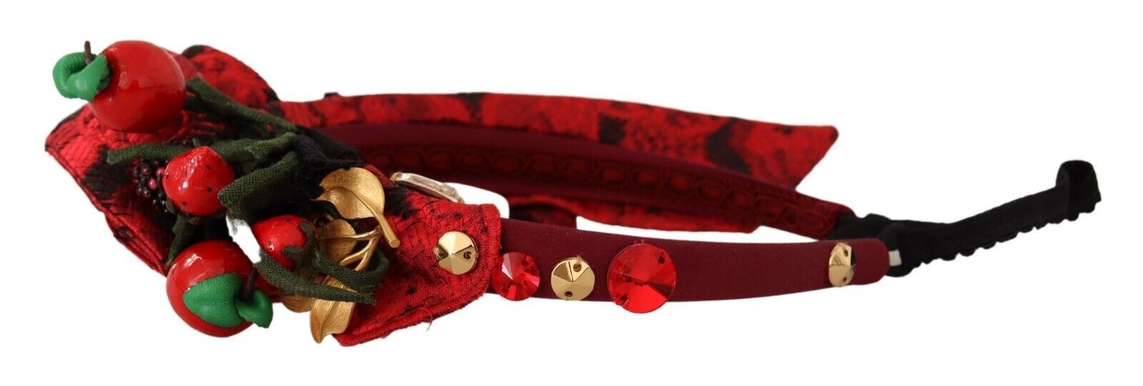 Dolce & Gabbana Berry Fruit Crystal-Embellished Tiara — Red, view 4