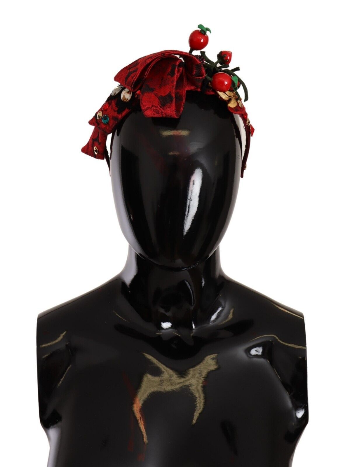 Dolce & Gabbana Berry Fruit Crystal-Embellished Tiara — Red, view 5