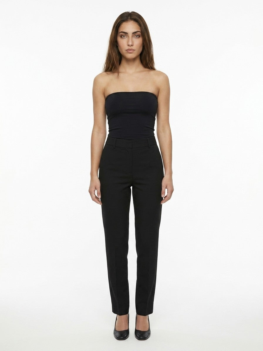 Dolce & Gabbana Cotton-Linen Blend Trousers — Black by Dolce Gabbana