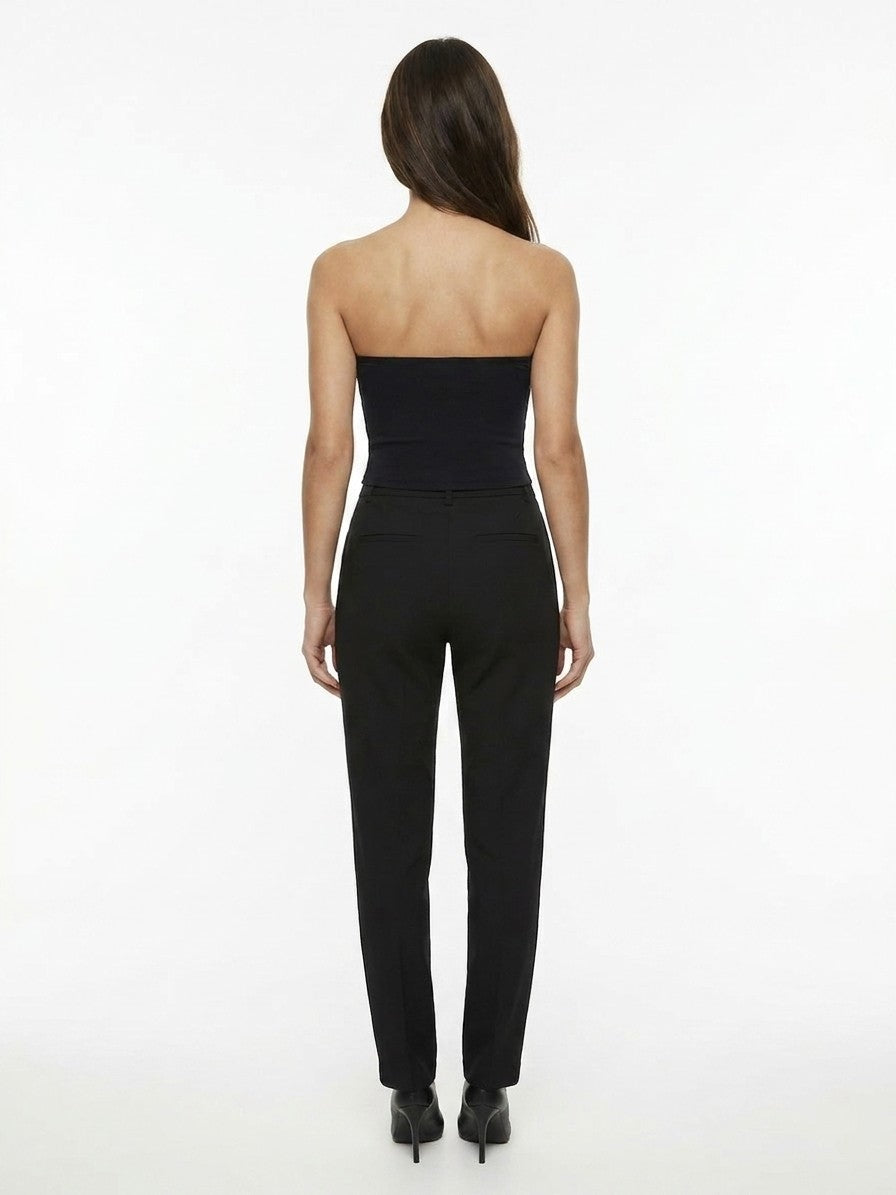 Dolce & Gabbana Cotton-Linen Blend Trousers — Black, view 2