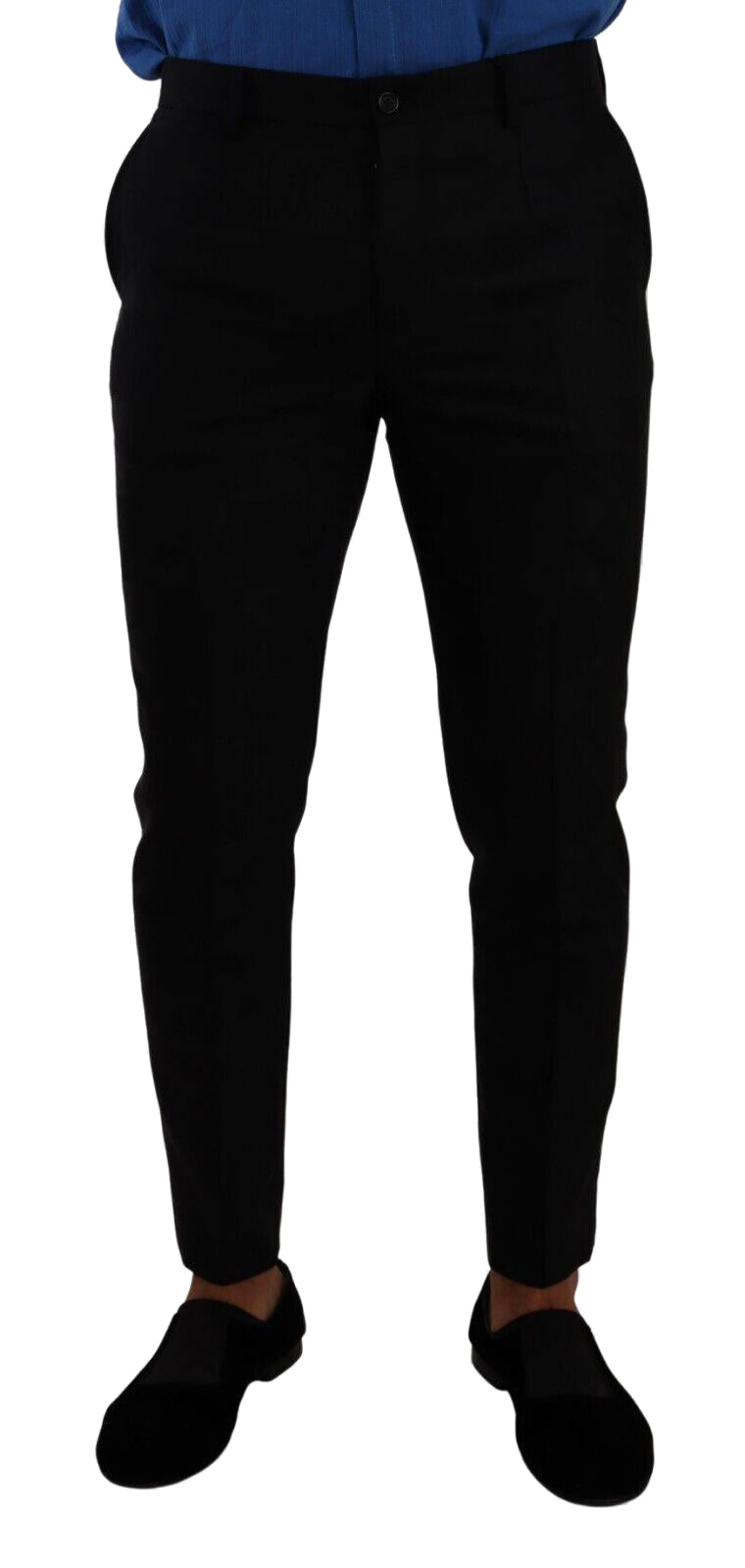 Dolce & Gabbana Virgin Wool Trousers — Black by Dolce Gabbana