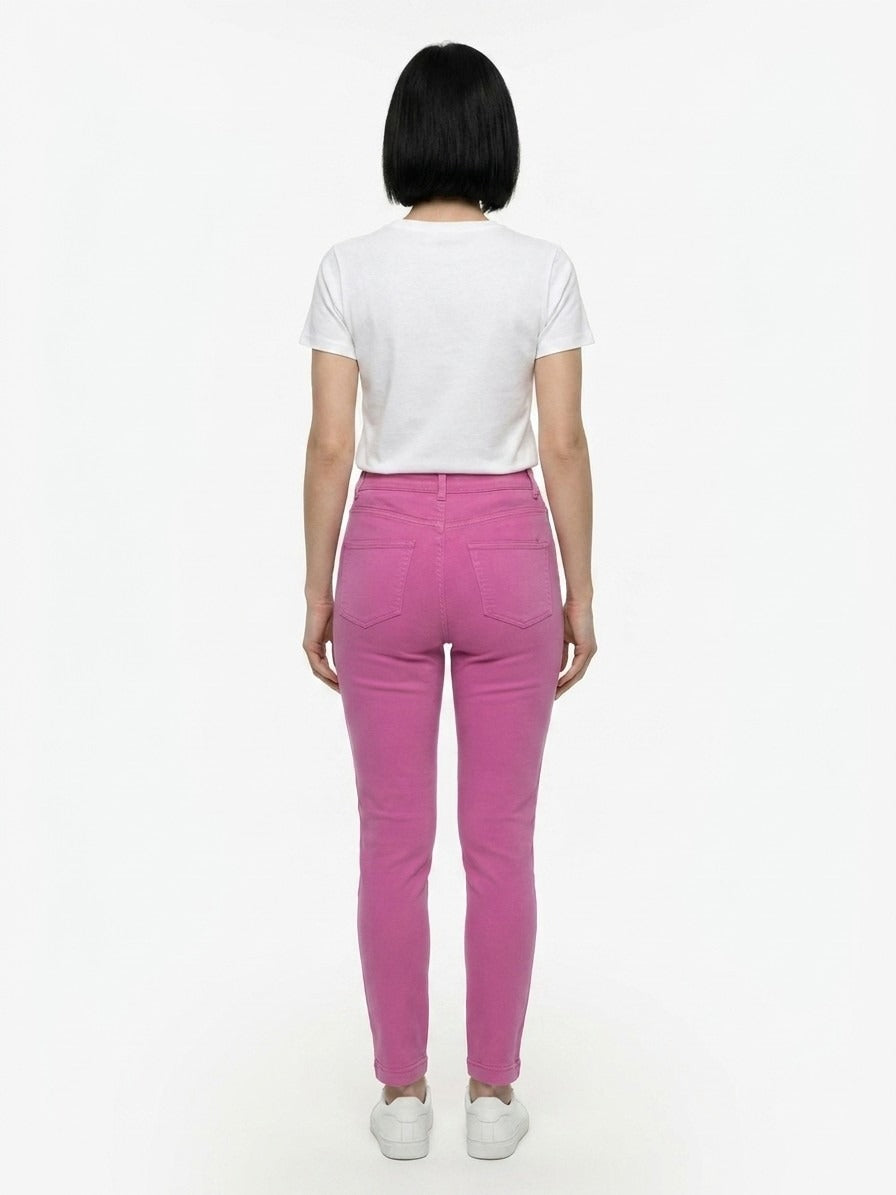 Dolce & Gabbana 5 Pocket Cotton Trousers — Pink, view 2