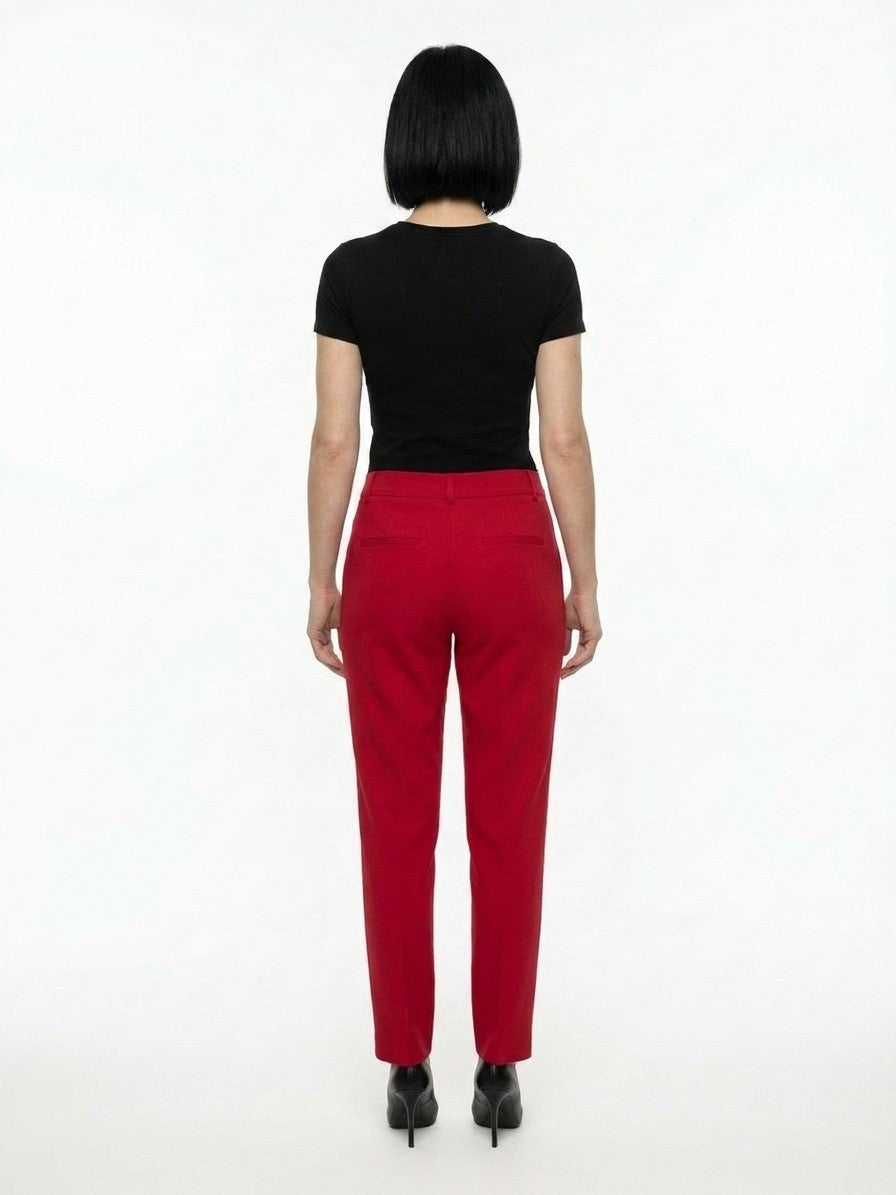 Dolce & Gabbana Wool-Elastane Trousers — Red, view 2