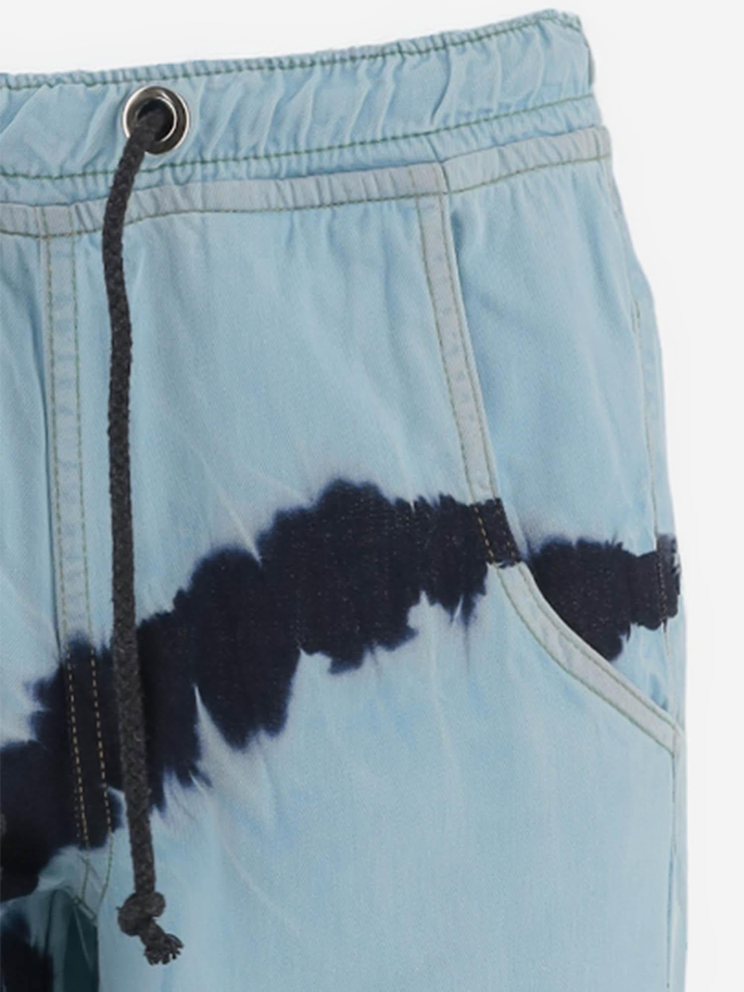 Don'T @ Me Tie-Dye Cotton Jeans — Blue by Don'T @ Me