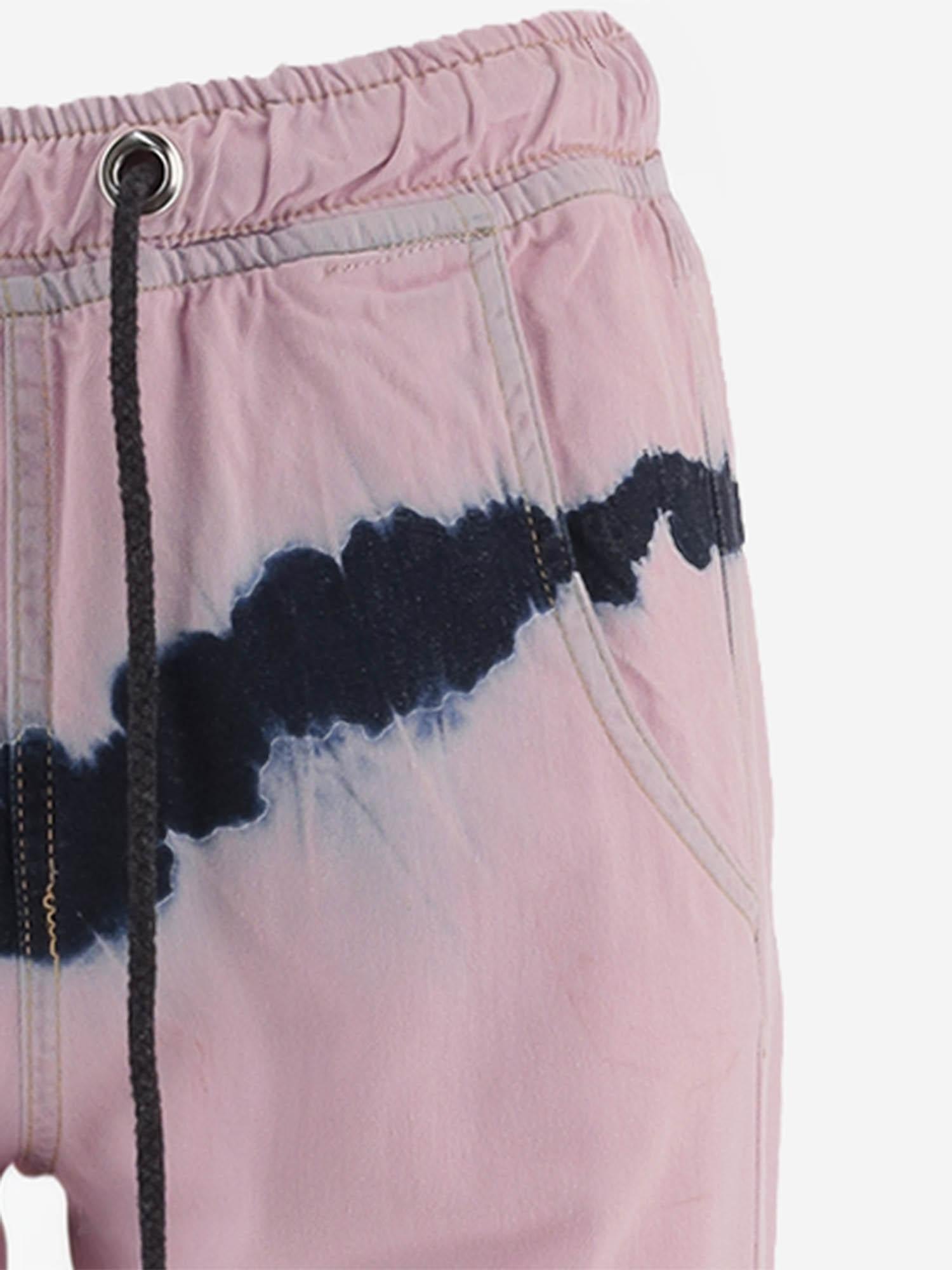 Don'T @ Me Tie-Dye Cotton Jeans — Pink by Don'T @ Me