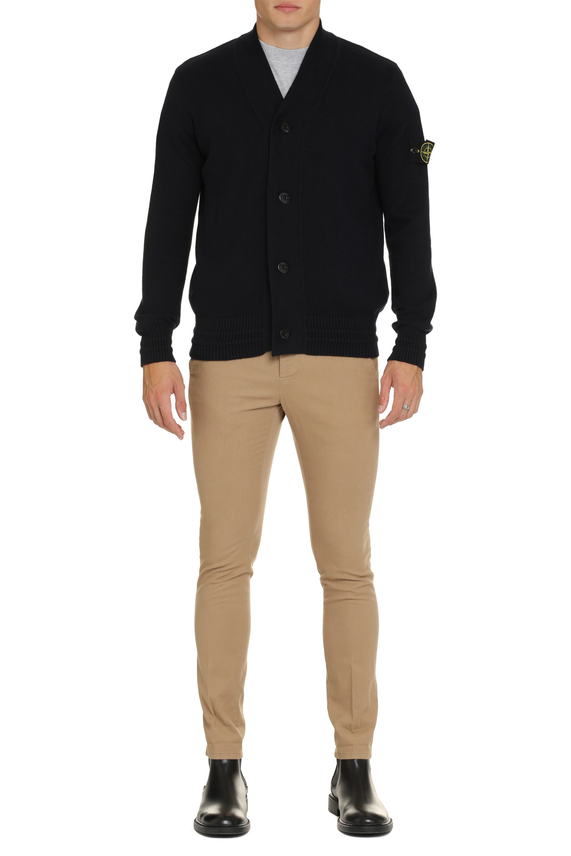 Dondup Stretch-Cotton Chinos — Hazelnut, view 3
