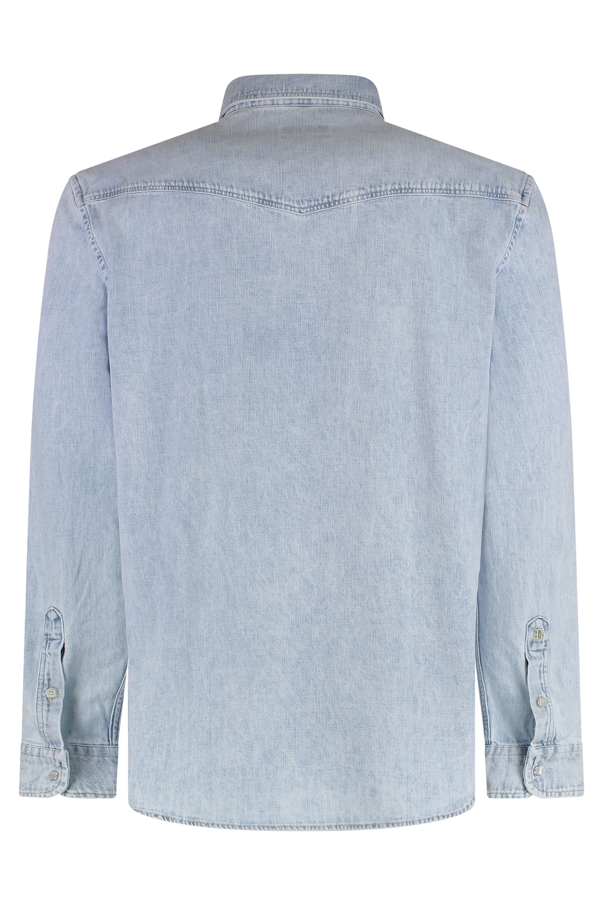 Dondup Denim Cotton Shirt — Blue, view 2