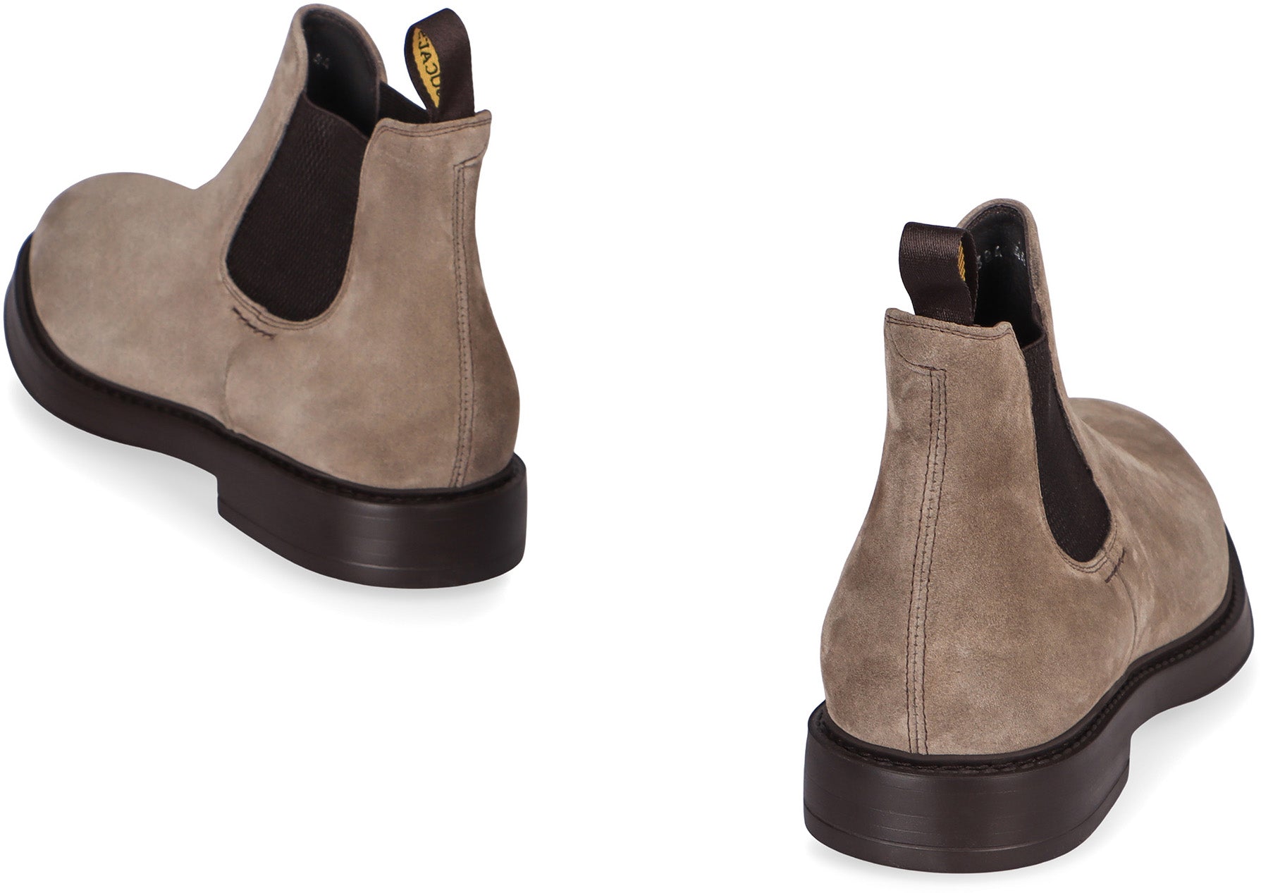 Doucal'S Suede Chelsea Boot — Beige, view 4