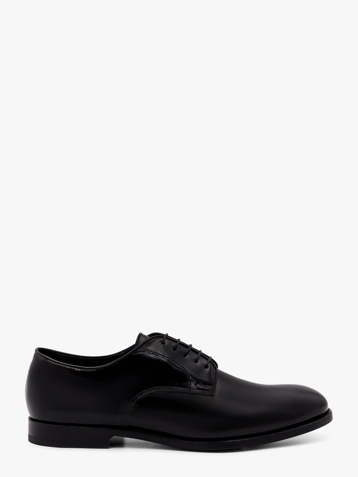 Doucal'S Patent Leather Lace-Up Oxford — Black by Doucal'S