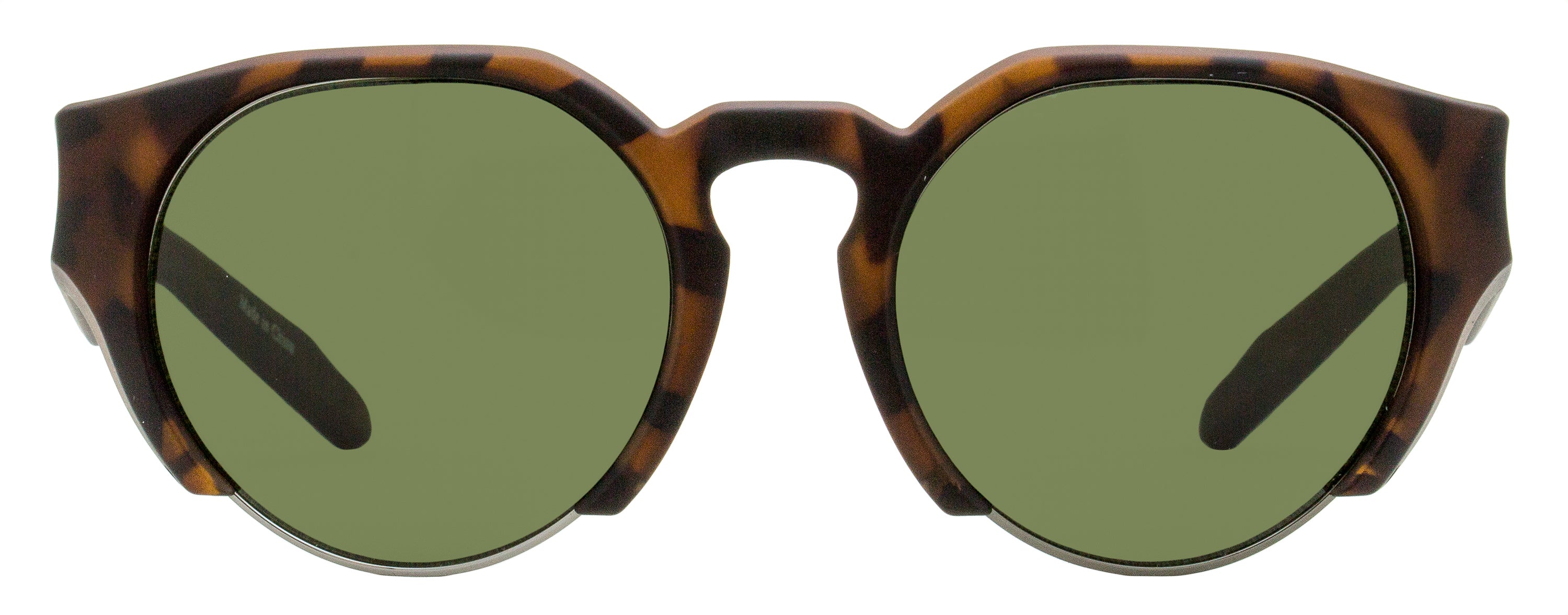 Dragon Compass Round Tortoiseshell Sunglasses — Brown, view 2