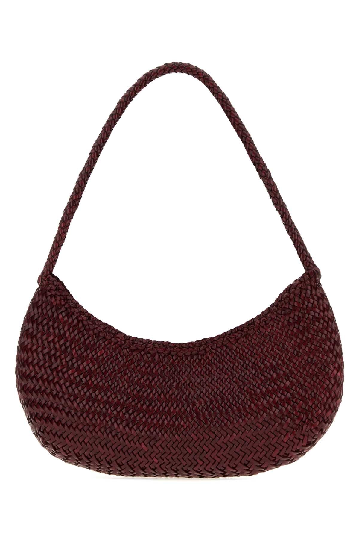 Dragon Diffusion Nova Luna Calfskin Leather Shoulder Bag — Burgundy by Dragon Diffusion