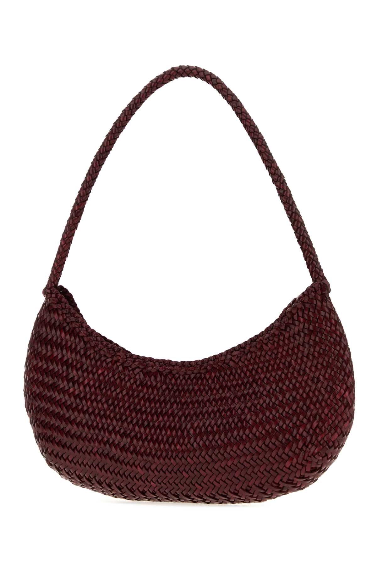 Dragon Diffusion Nova Luna Calfskin Leather Shoulder Bag — Burgundy, view 2