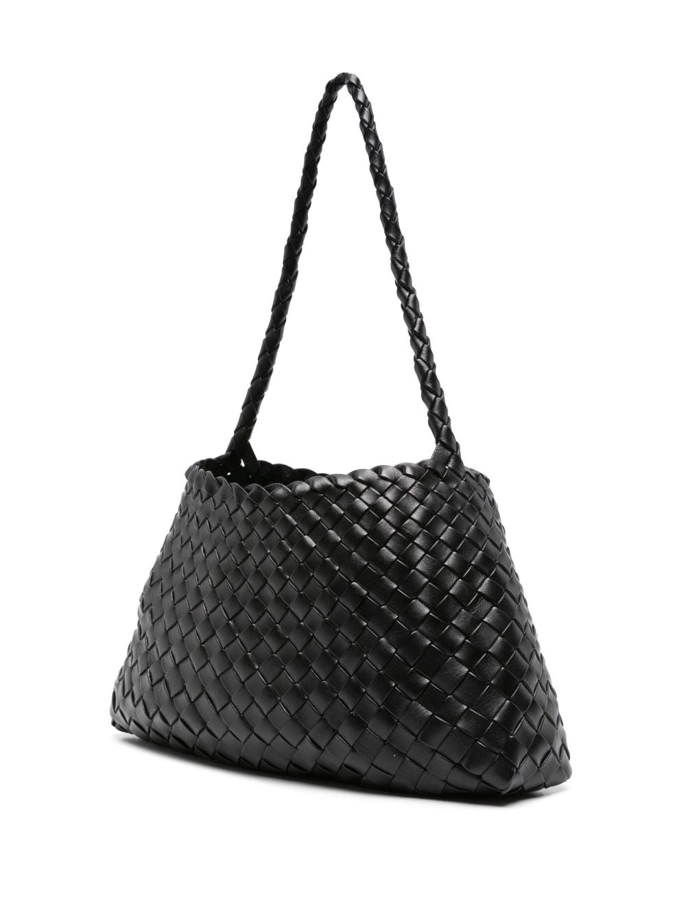 Dragon Diffusion Leather Shoulder Bag — Black, view 2