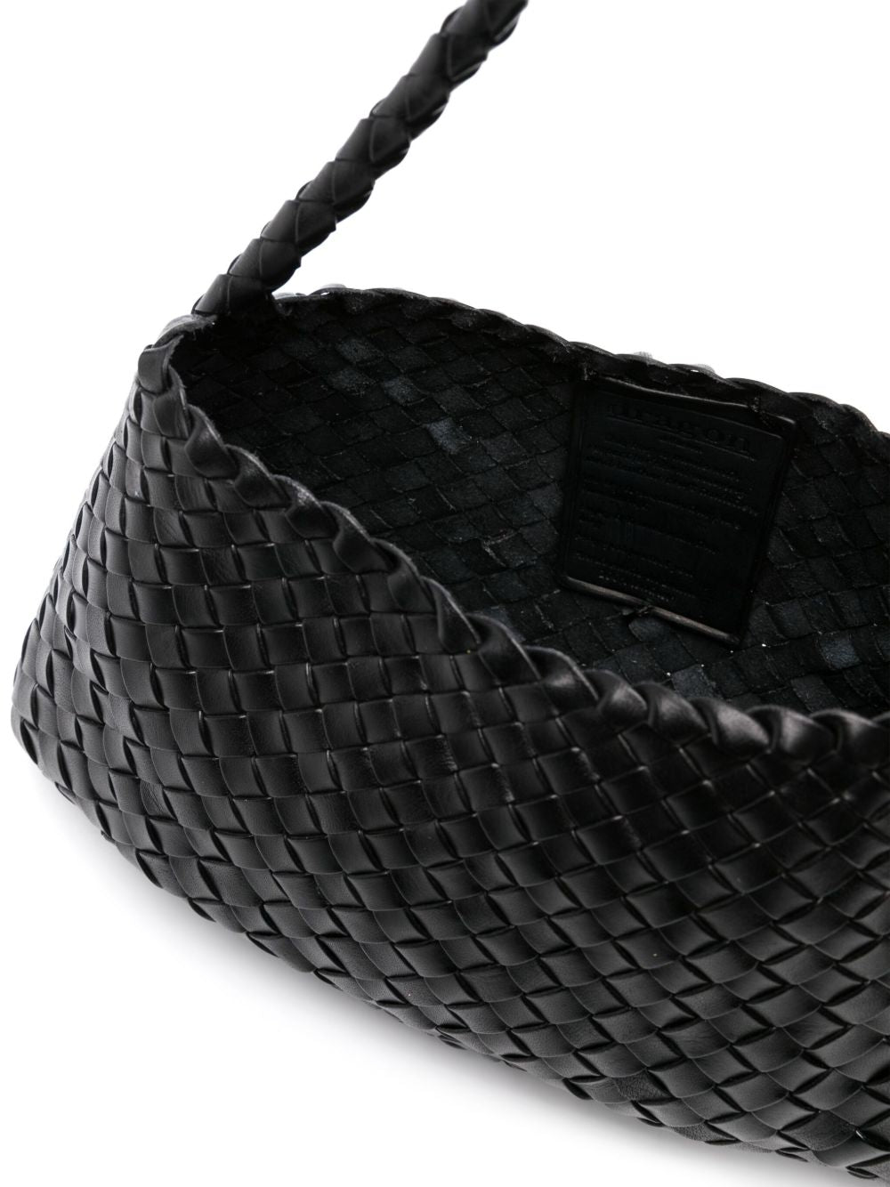 Dragon Diffusion Leather Shoulder Bag — Black, view 3