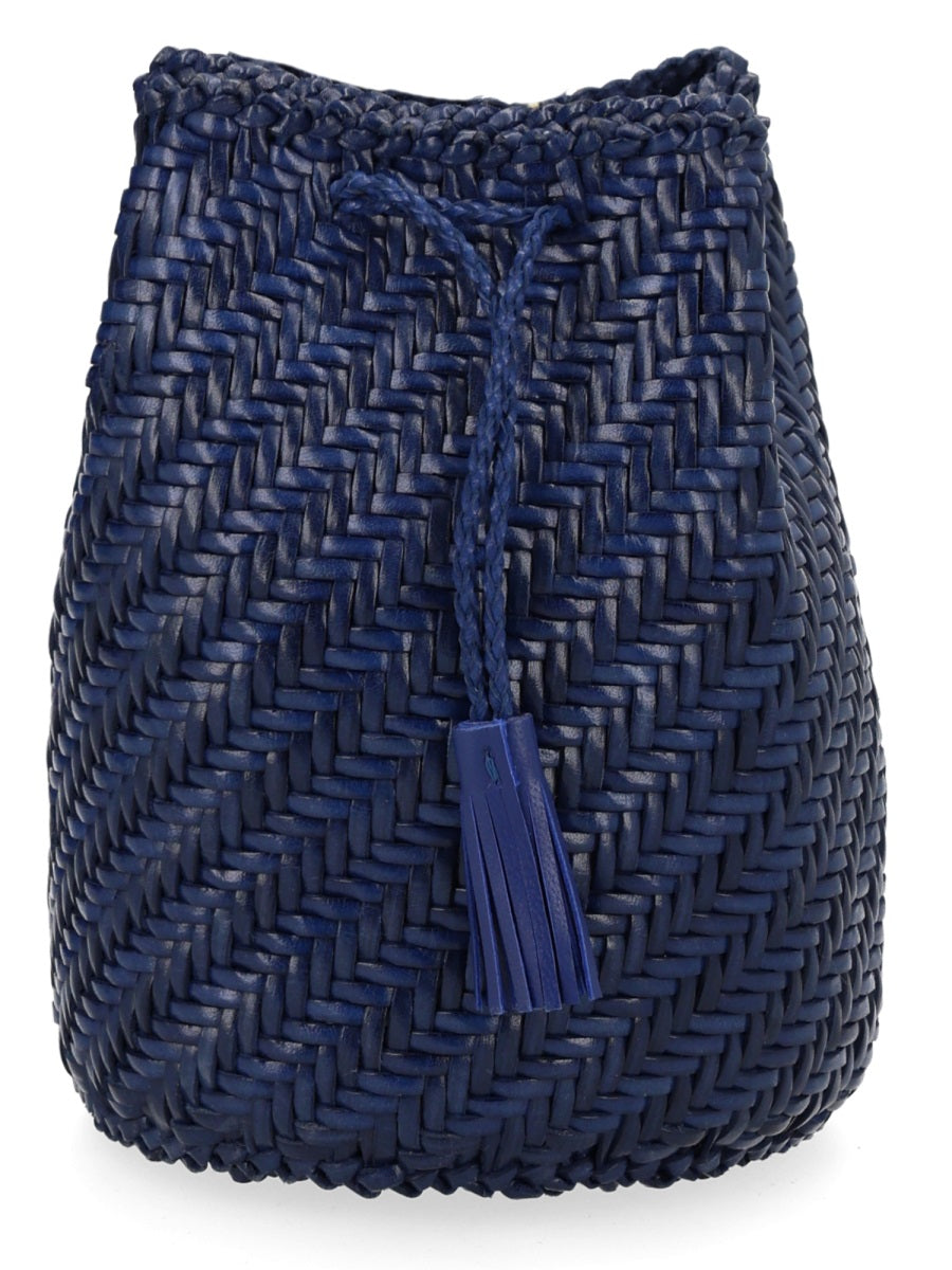 Dragon Diffusion Pompom Double Shoulder Bag — Blue by Dragon Diffusion