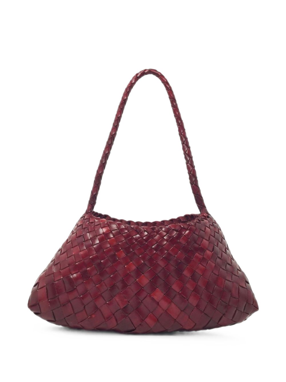 Dragon Diffusion Leather Shoulder Bag — Burgundy by Dragon Diffusion