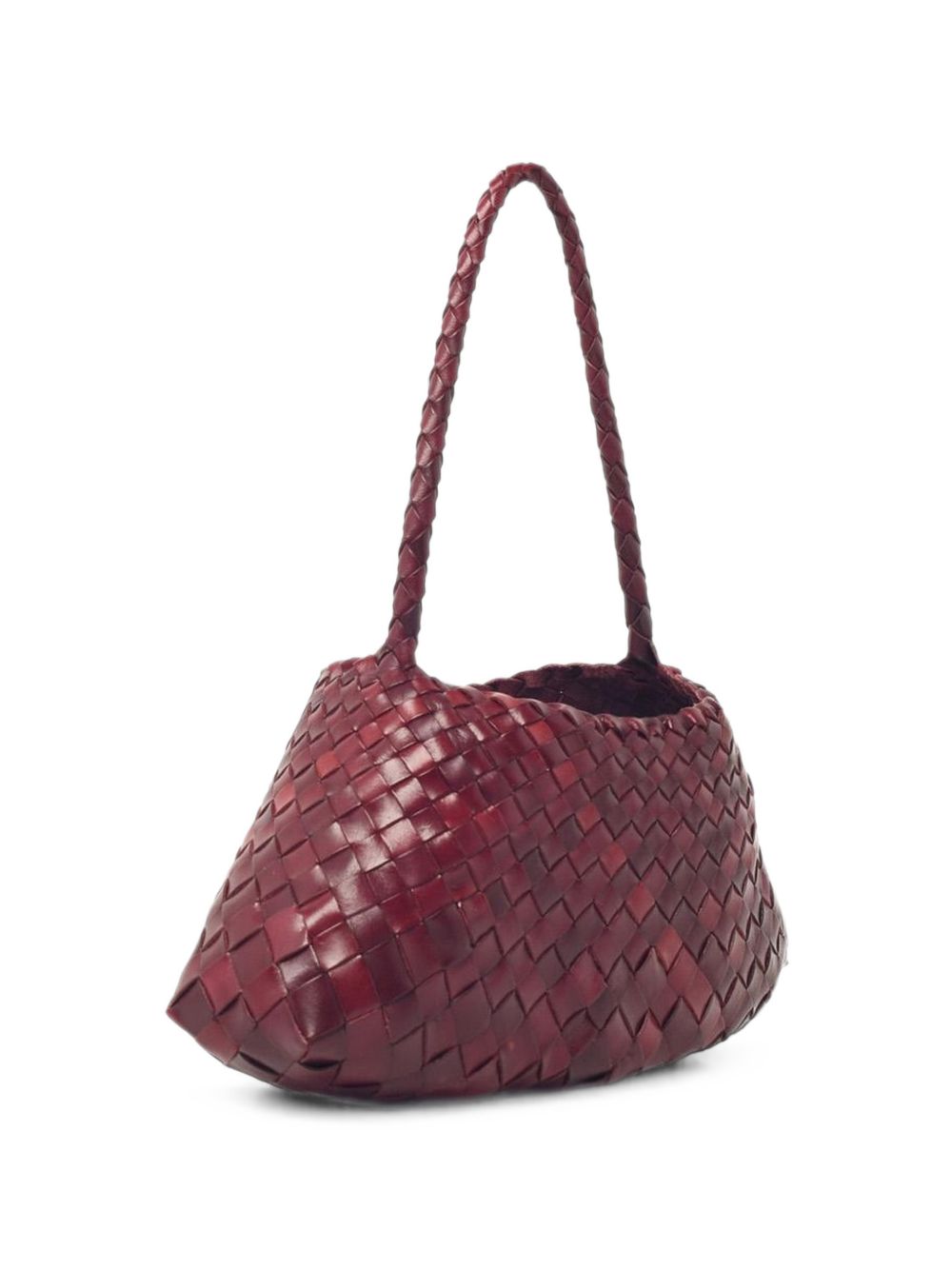 Dragon Diffusion Leather Shoulder Bag — Burgundy, view 3