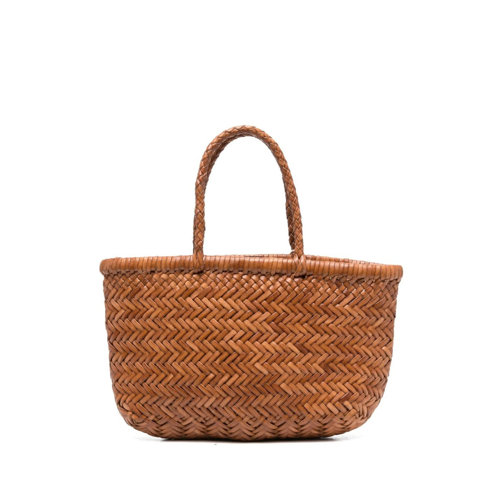 Dragon Diffusion Interwoven Leather Tote Bag — Brown by Dragon Diffusion