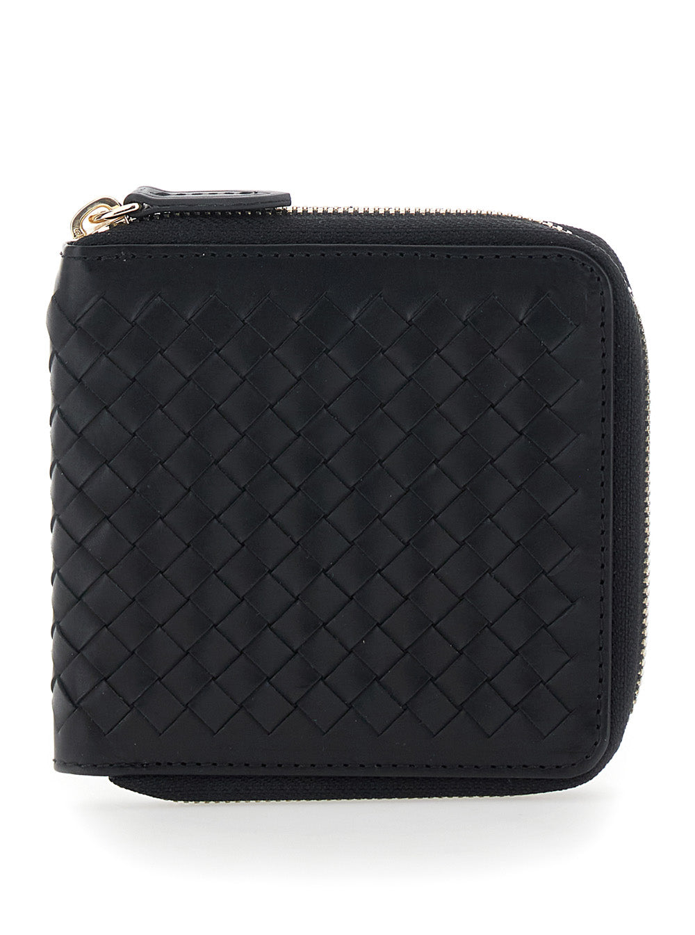 Dragon Diffusion Woven Leather Wallet — Black by Dragon Diffusion
