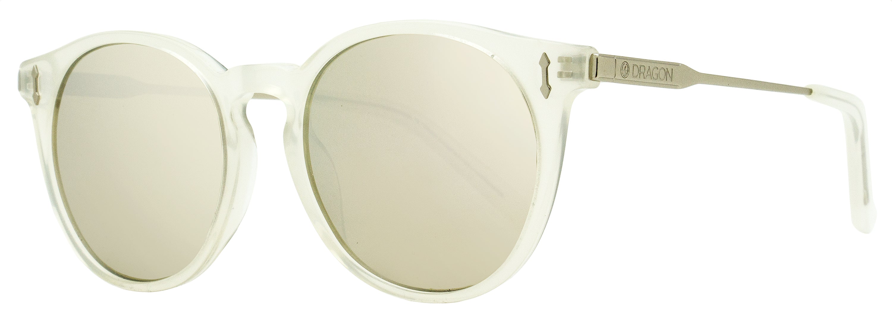 Dragon DR520S Ion Mirrored Lenses Sunglasses — White by Dragon