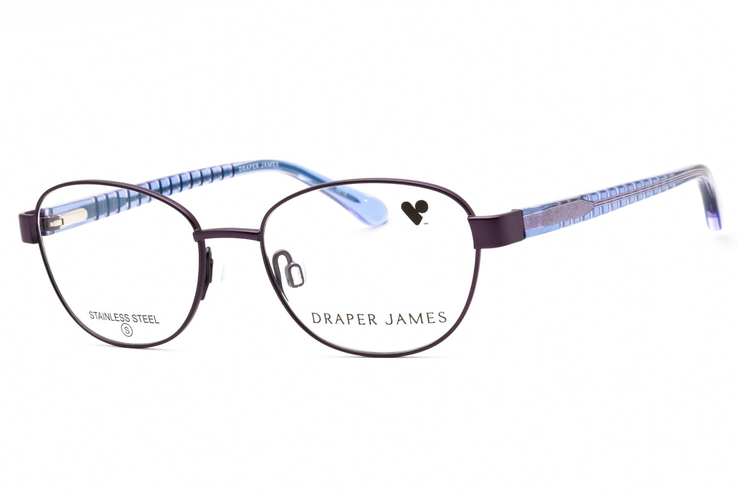 Draper James DJ1017 Metal Oval Eyeglasses — Purple by Draper James