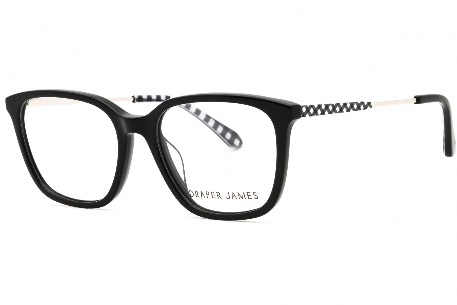 Draper James DJ5030 Rectangular Acetate Eyeglasses — Black by Draper James