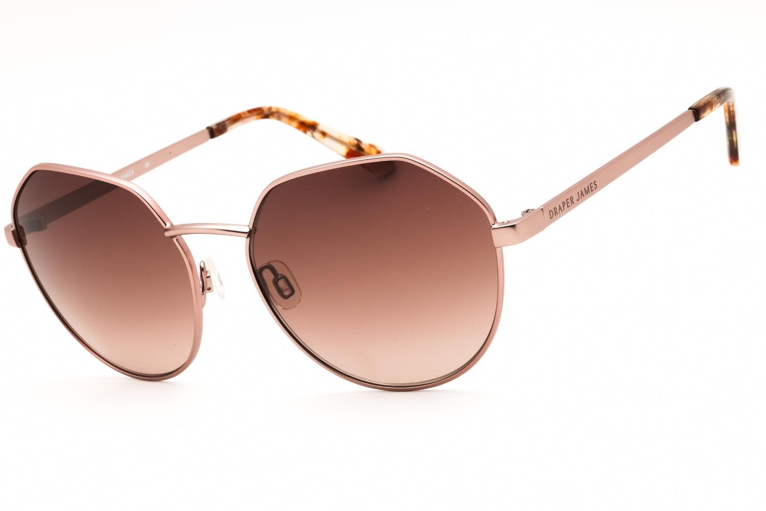 Draper James DJ7011 Round Metal Frame Sunglasses — Rose Gold by Draper James