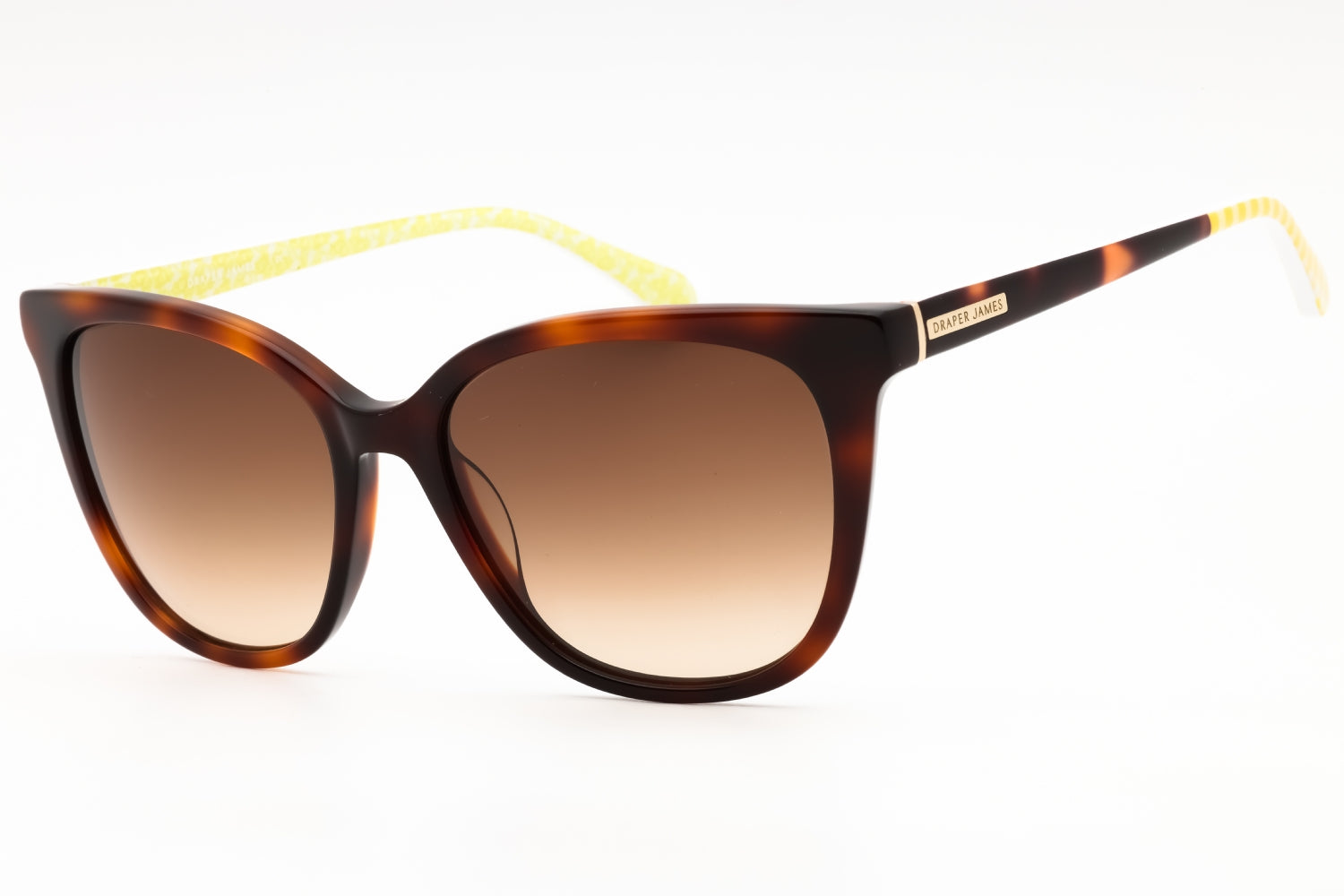 Draper James DJ7017 Tortoiseshell Acetate Sunglasses — Brown by Draper James
