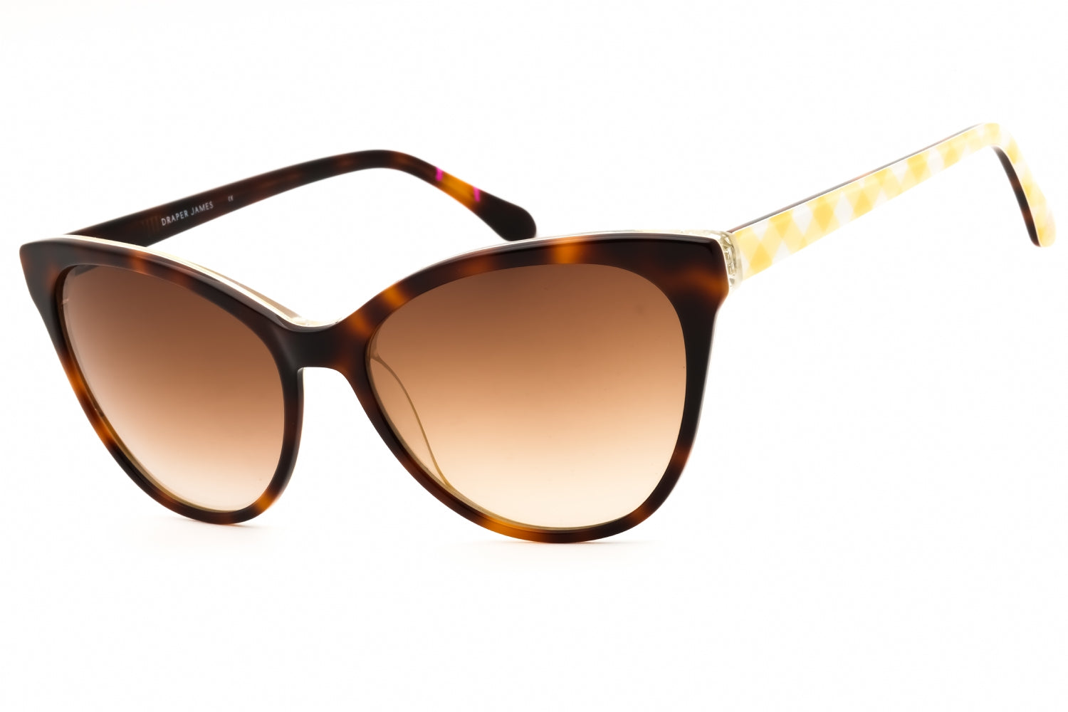 Draper James DJ7018 Tortoiseshell Cat-Eye Sunglasses — Brown by Draper James