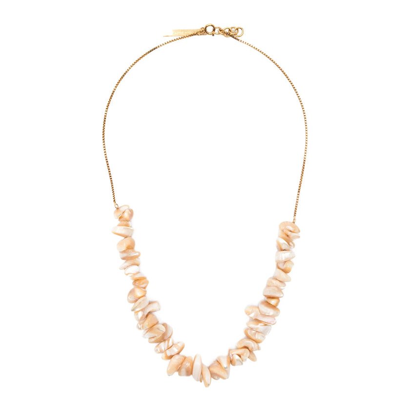 Dries Van Noten Shell Box Chain Bracelet — Gold by Dries Van Noten