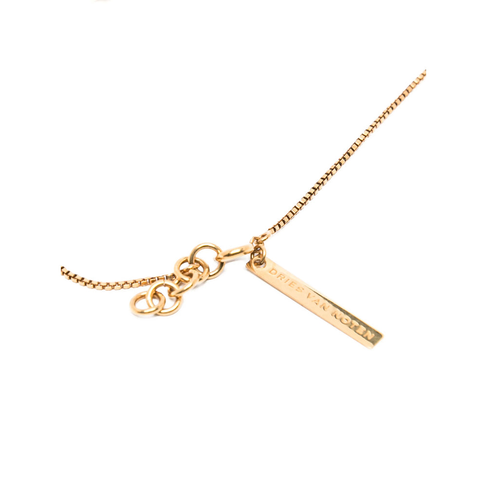 Dries Van Noten Shell Box Chain Bracelet — Gold, view 3
