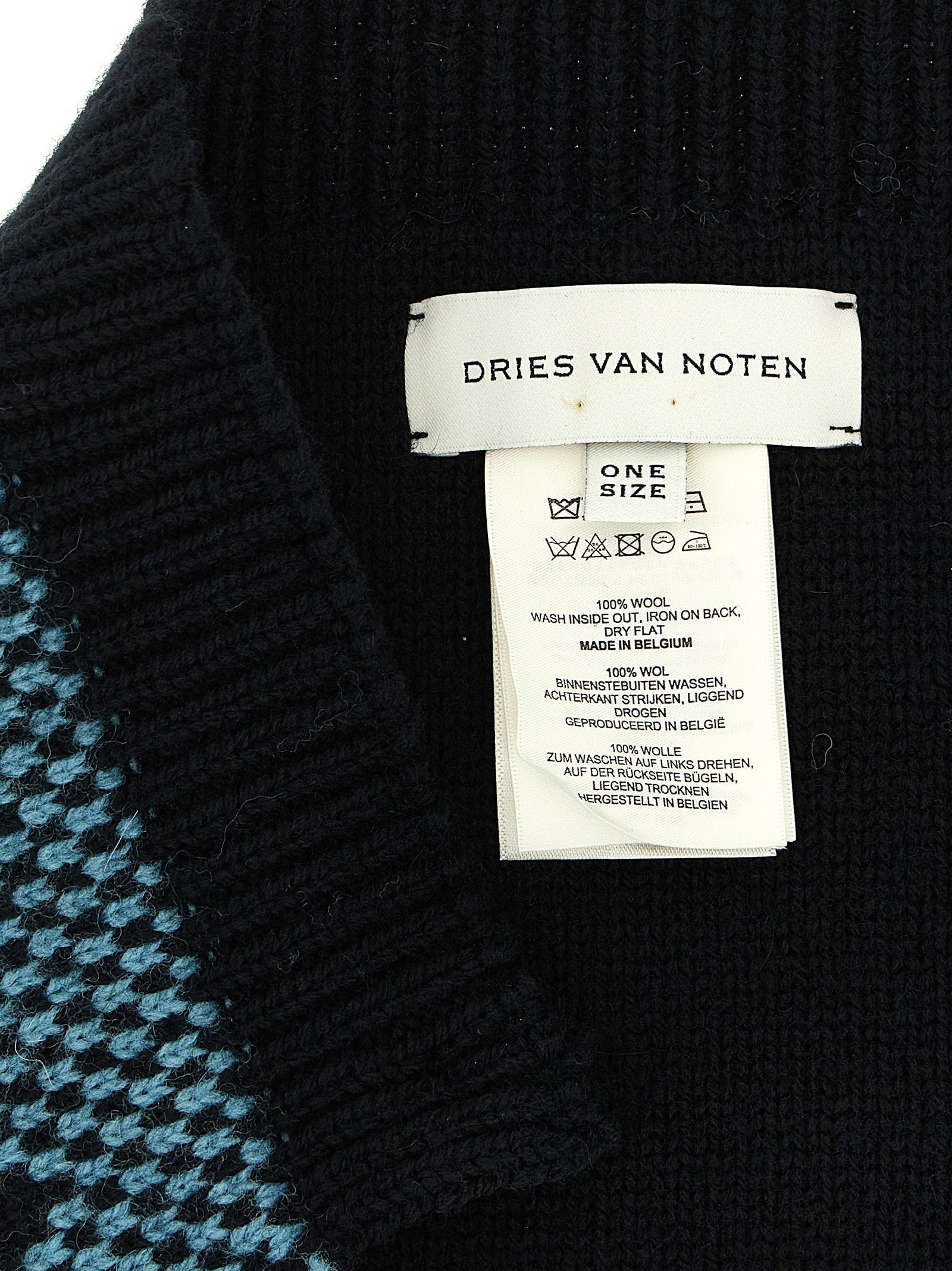 Dries Van Noten Martim Collar — Blue, view 3