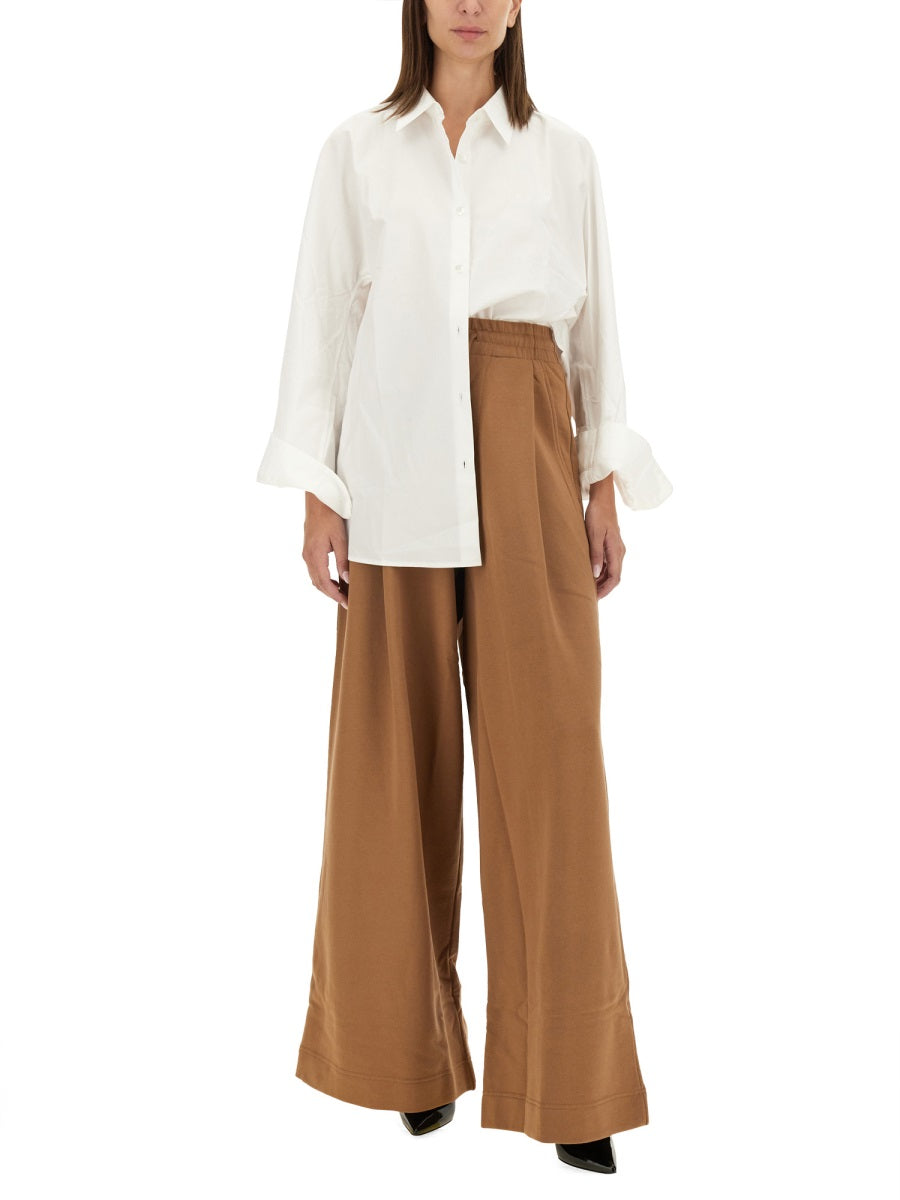 Dries Van Noten Cotton Joggers — Brown, view 3