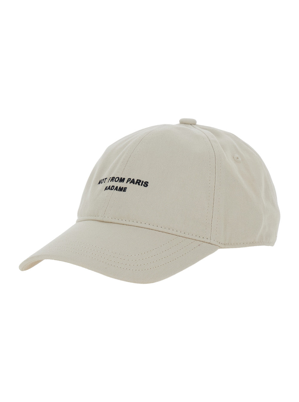 DrôLe De Monsieur LCP207CO138 Logo Text Cotton Baseball Cap — Beige by Drole De Monsieur