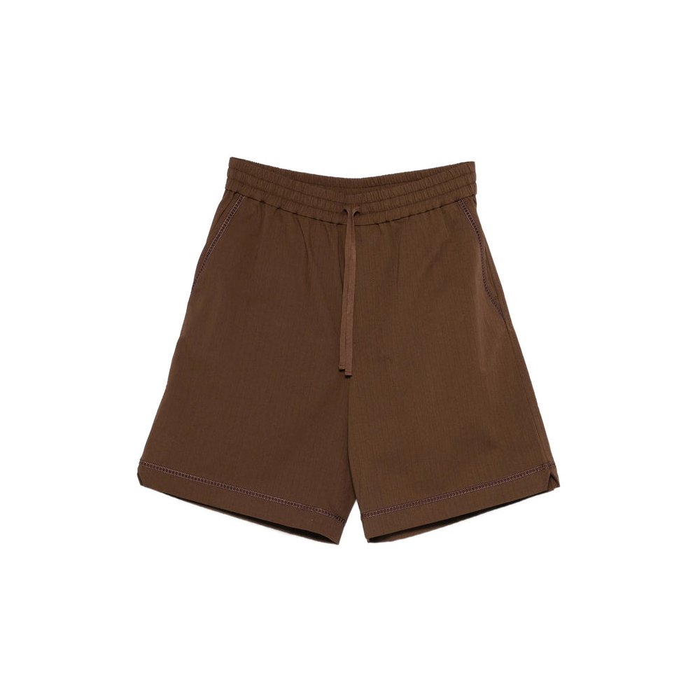 DrôLe De Monsieur Cotton-blend Shorts — Brown by Drole De Monsieur